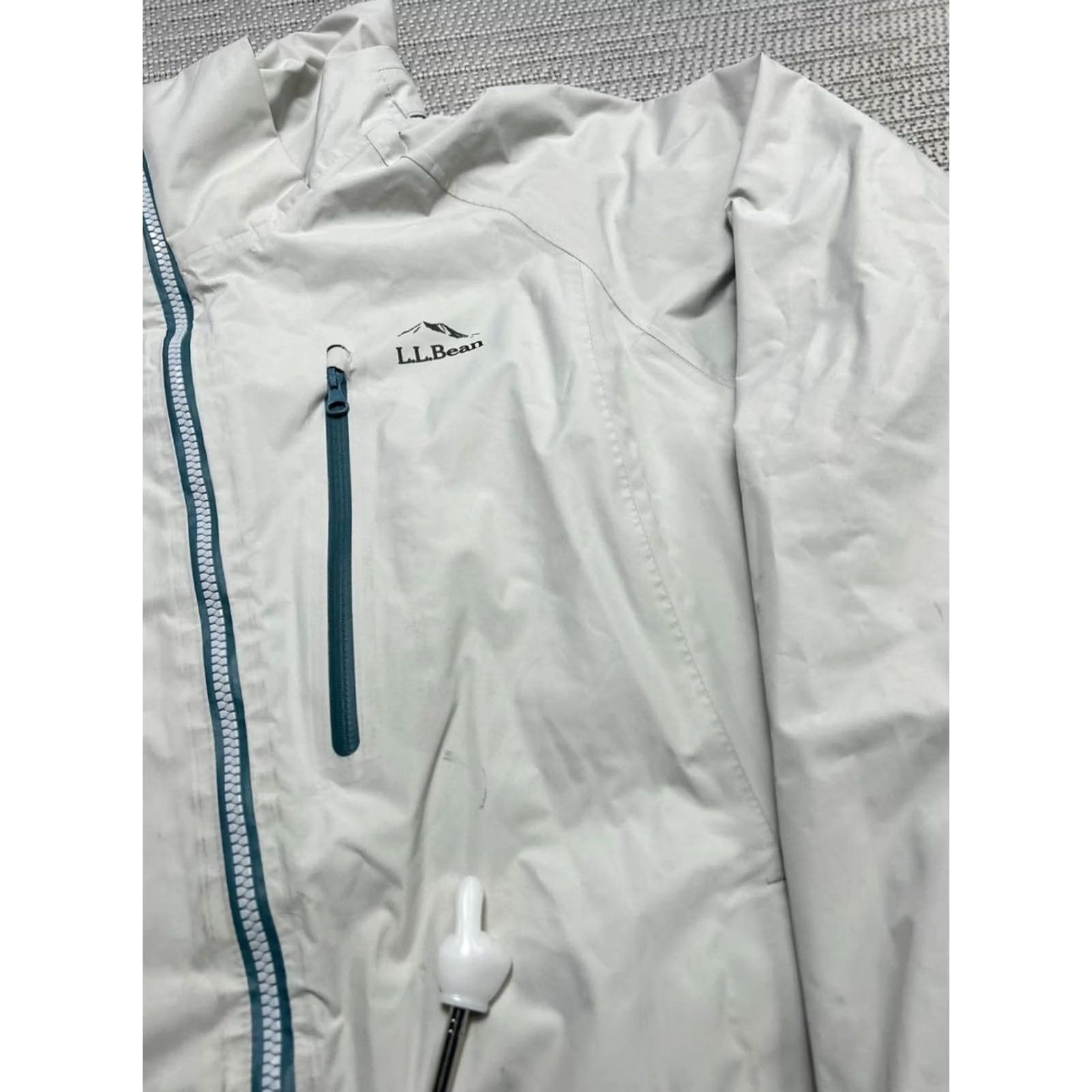 Vintage L.L.Bean Jacket Womens XL White Water Resistant Full Zip Size XL / US 12-14 / IT 48-50 - 7 Thumbnail