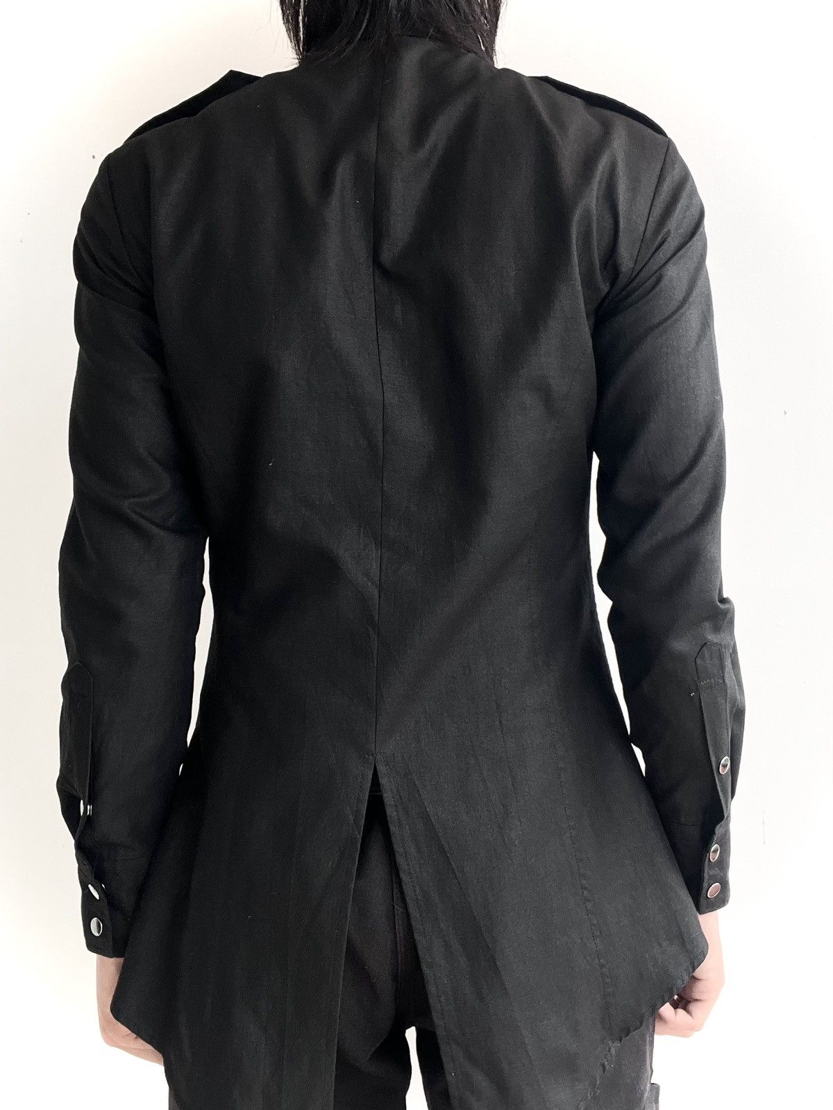 Japanese Brand 2000s Black Peace Now For Men Avant-Garde Stud Layer Shirt Size US M / EU 48-50 / 2 - 3 Thumbnail