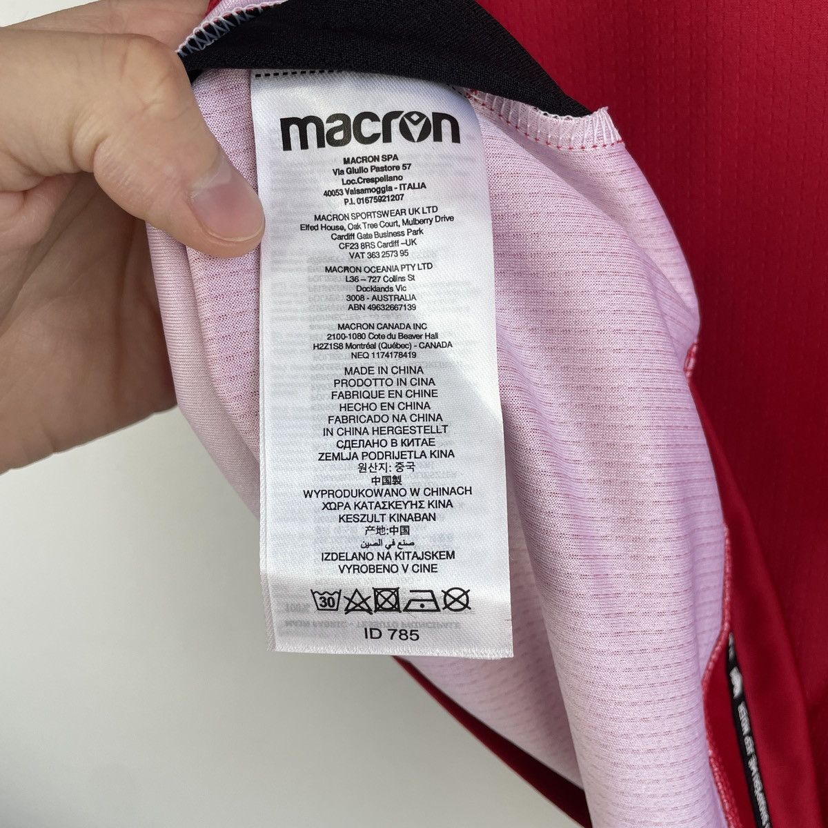Macron Albania Authentic Home Jersey Shirt Men Euro 2024 size L Size US L / EU 52-54 / 3 - 9 Thumbnail