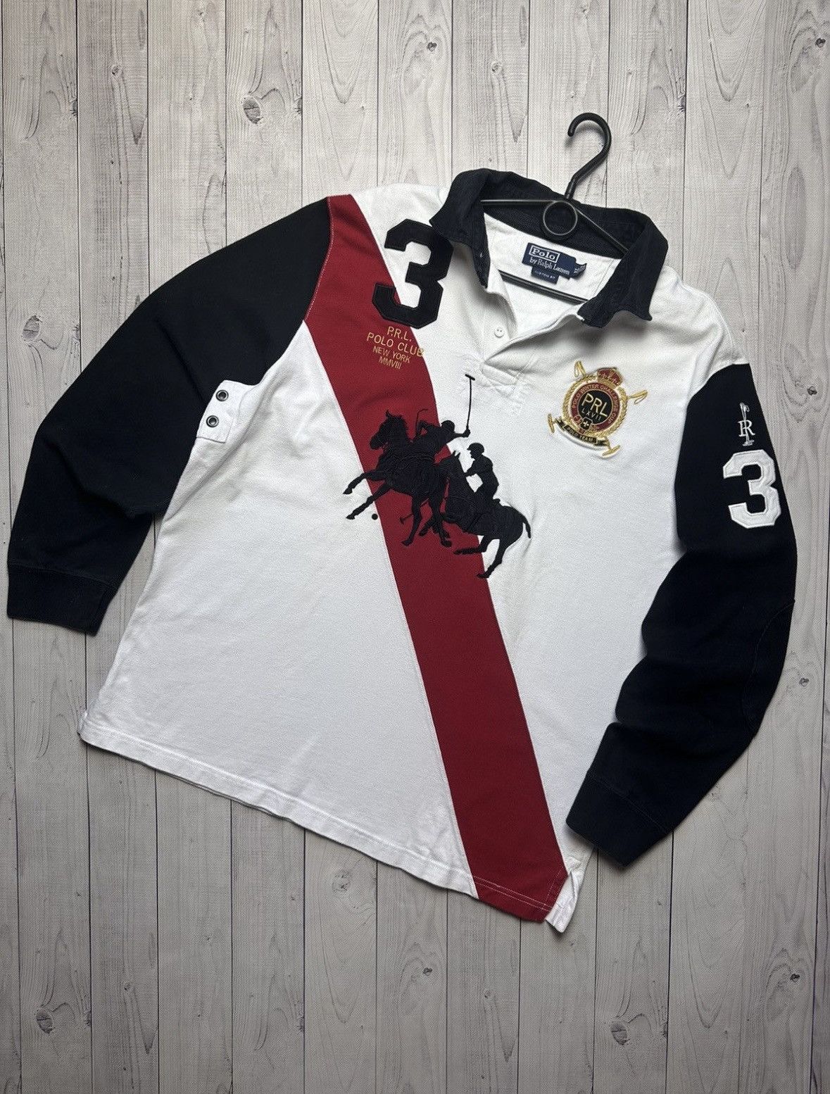 Other Vintage rugby shirt Polo Ralph Lauren big logo rare size L Size US L / EU 52-54 / 3 - 3 Thumbnail