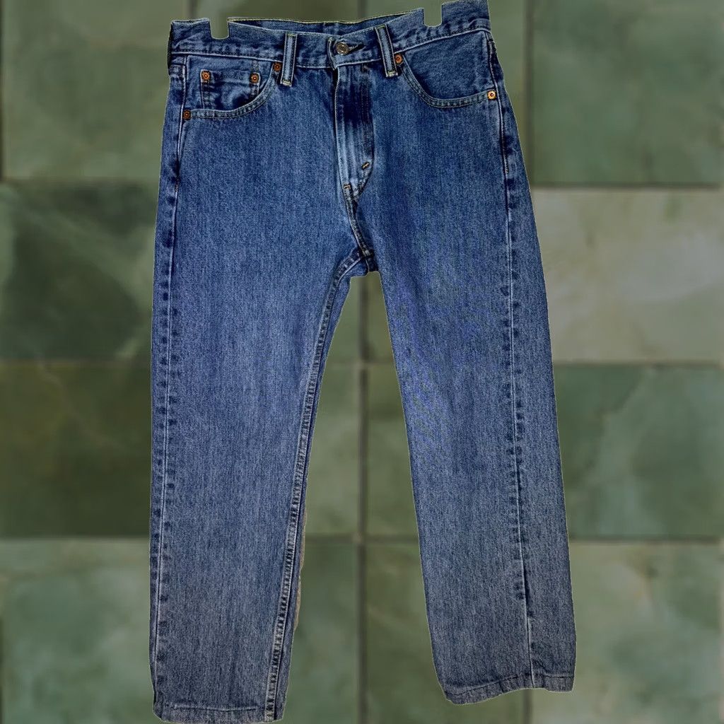 Levi's Levi's 505 Jeans Mens 30 X 30 Blue Denim Mid-Rise Regular Fit Straight Leg M1649 Size US 30 / EU 46 - 1 Thumbnail
