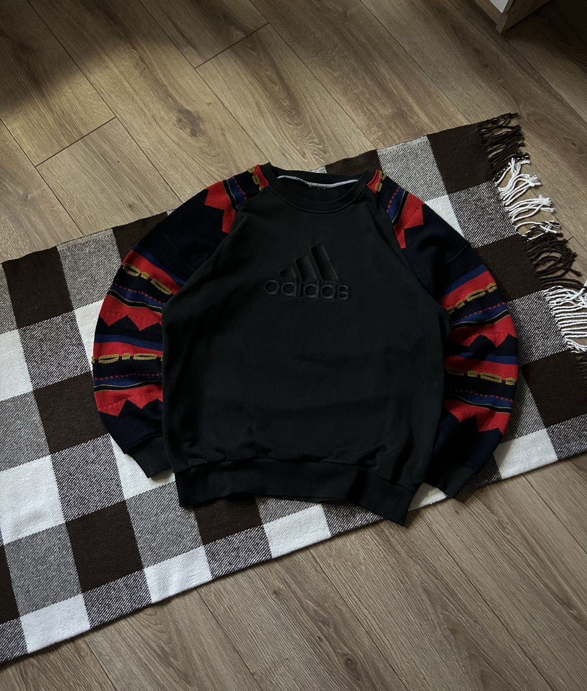 Adidas × Vintage Vintage Adidas Big logo Coogi style sweatshirt mens y2k Size US M / EU 48-50 / 2 - 1 Thumbnail