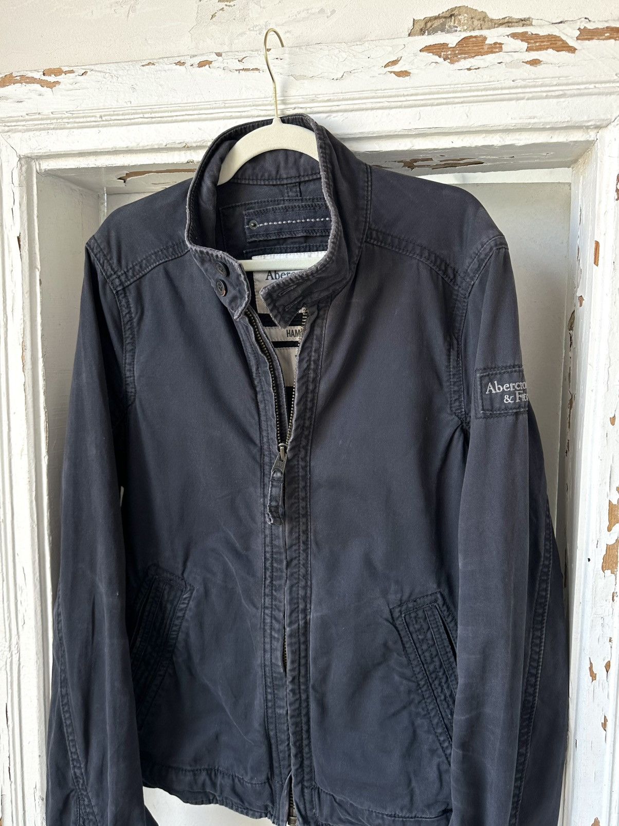 Abercrombie & Fitch Vintage Abercrombie & Fitch Washed Zip Hamilton Jacket Size US XL / EU 56 / 4 - 2 Thumbnail