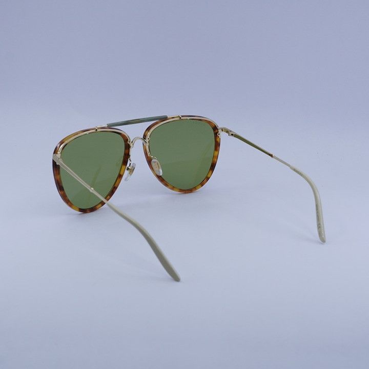 Gucci Gucci GG0672S 003 Sunglasses Havana/Gold Aviator Frame Size ONE SIZE - 11 Thumbnail