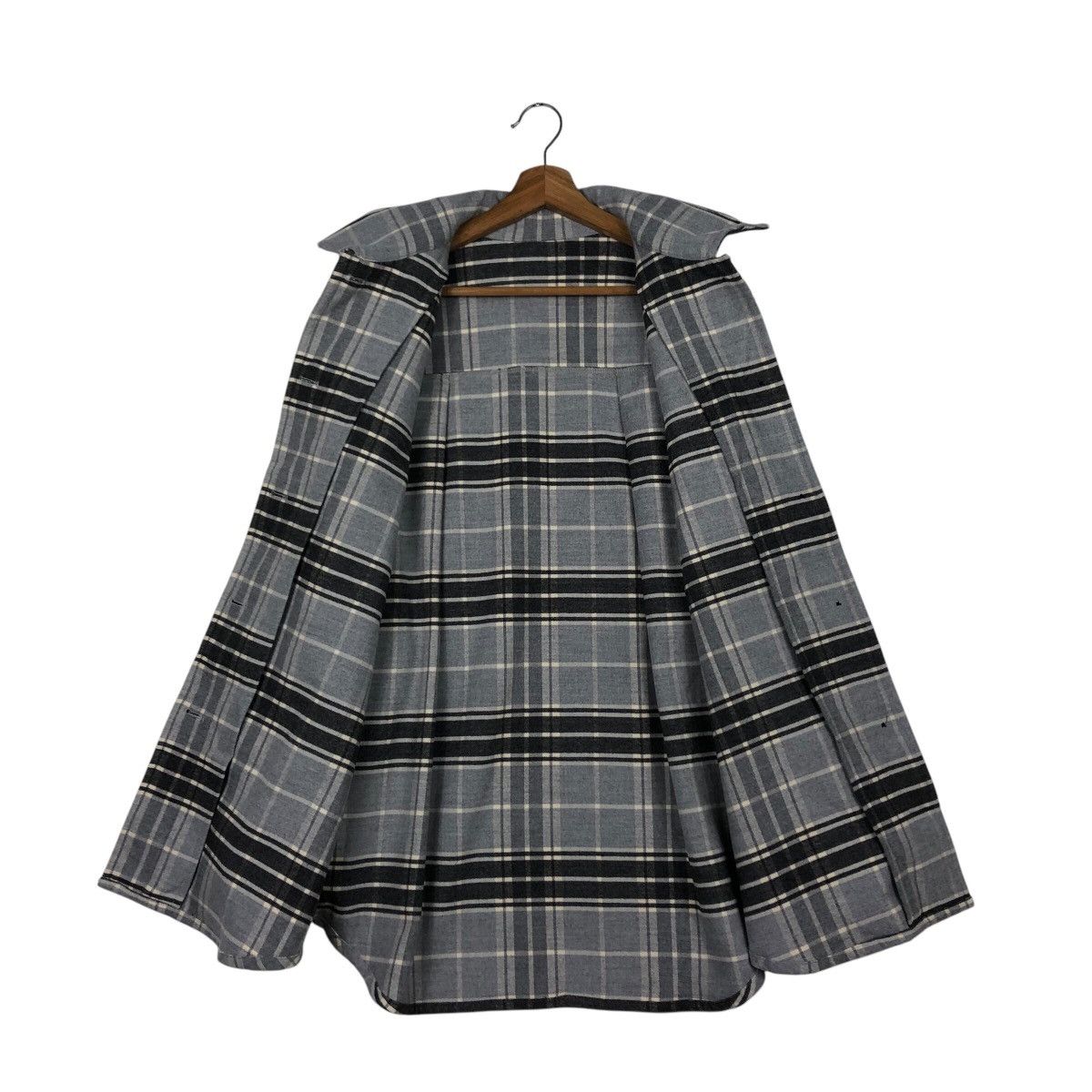 Japanese Brand × Vintage 📌Vintage Wool Button Jacket GU Japan Tartan Issey Miyake Size US L / EU 52-54 / 3 - 14 Thumbnail