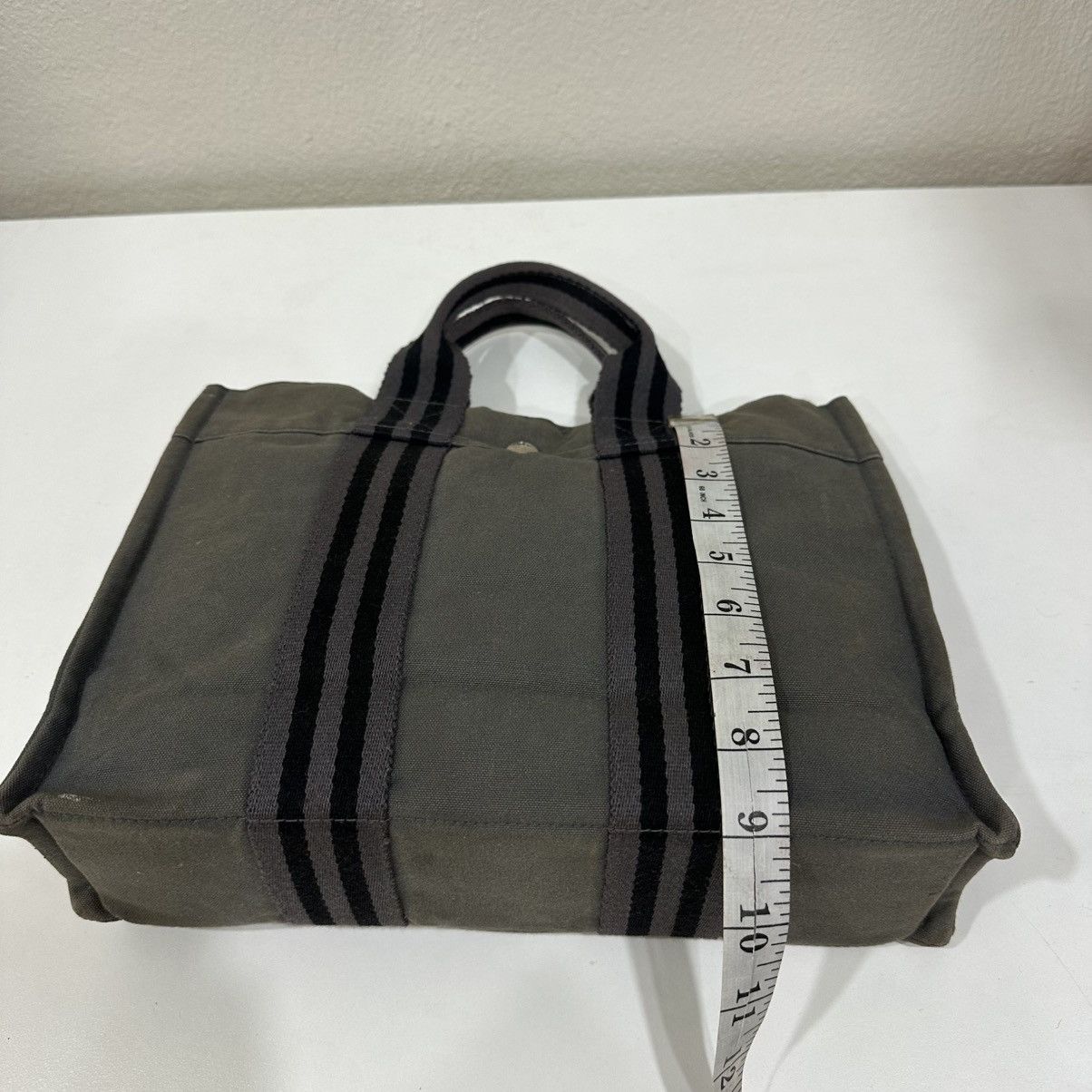‼️YES‼️ HERMES FOURRE TOUT PM CANVAS HAND TOTE BAG