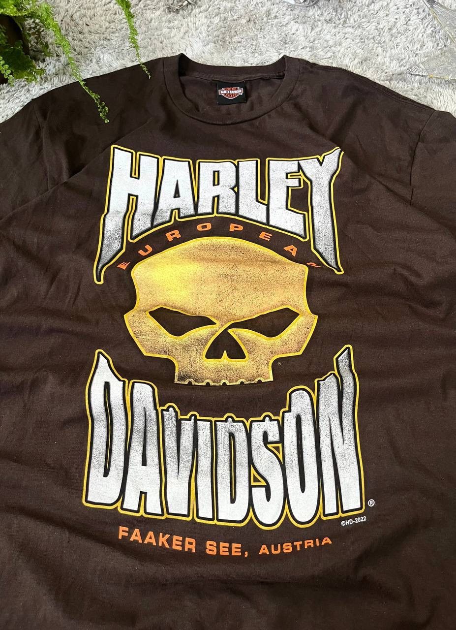 Harley Davidson × Vintage Harley-Davidson T-Shirrt Streetwear Vintage Big Logo Rare Size US XL / EU 56 / 4 - 3 Thumbnail