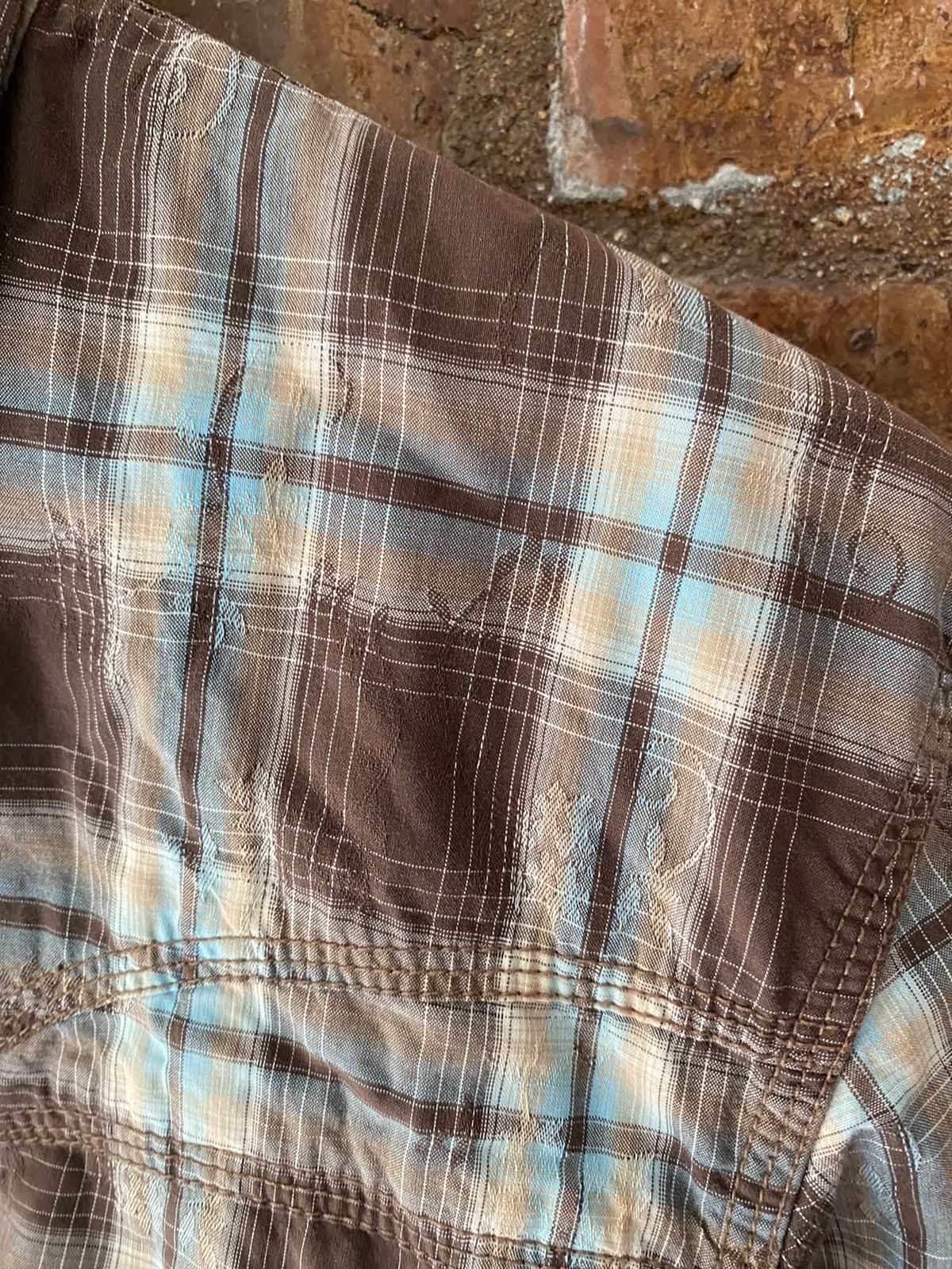 Tornado Mart 2000s Nicole for Men TRIBAL floral shadow flannel Size US M / EU 48-50 / 2 - 11 Thumbnail
