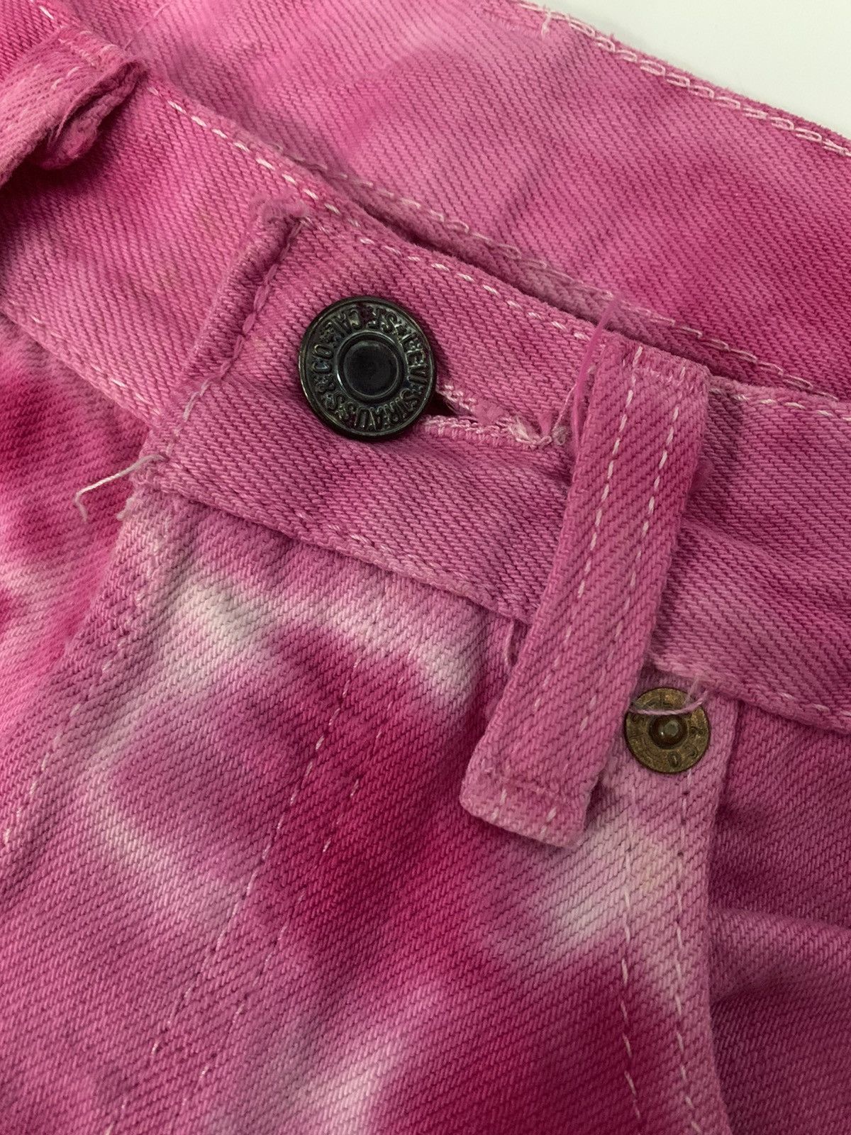 Levi's × Levi's Vintage Clothing Levis 501 Tie Dye Pink Slim Fits Size US 30 / EU 46 - 5 Thumbnail
