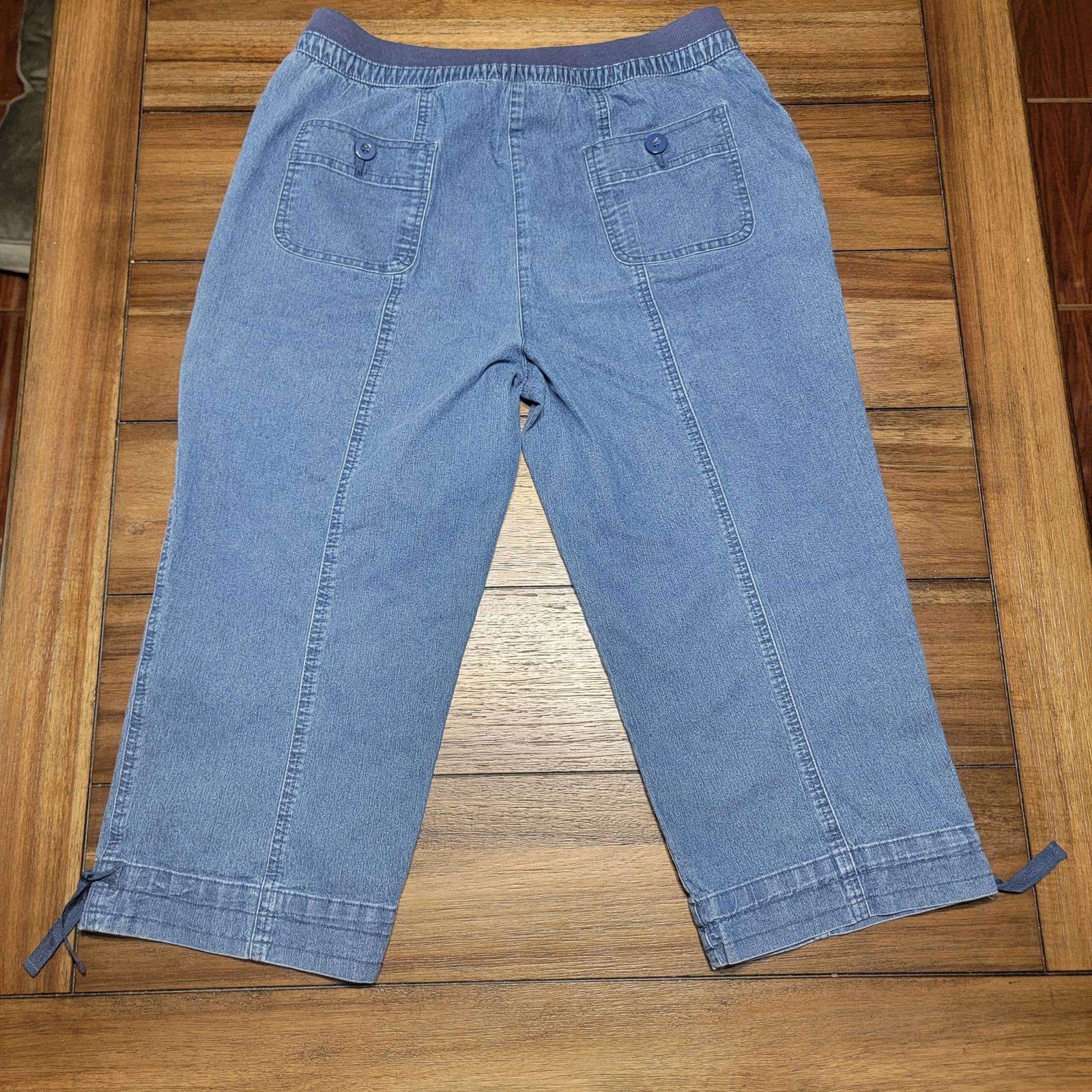 Other Allison Daley Denim Cargo Capris - Size 12 Size 34" / US 12 / IT 48 - 3 Thumbnail