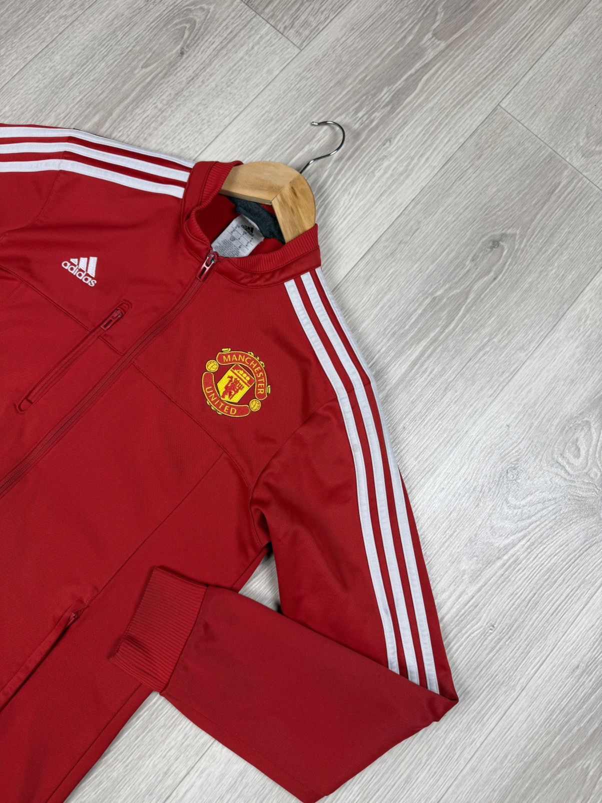 Adidas Manchester United Adidas Training Football Soccer Track Top Size US S / EU 44-46 / 1 - 2 Thumbnail