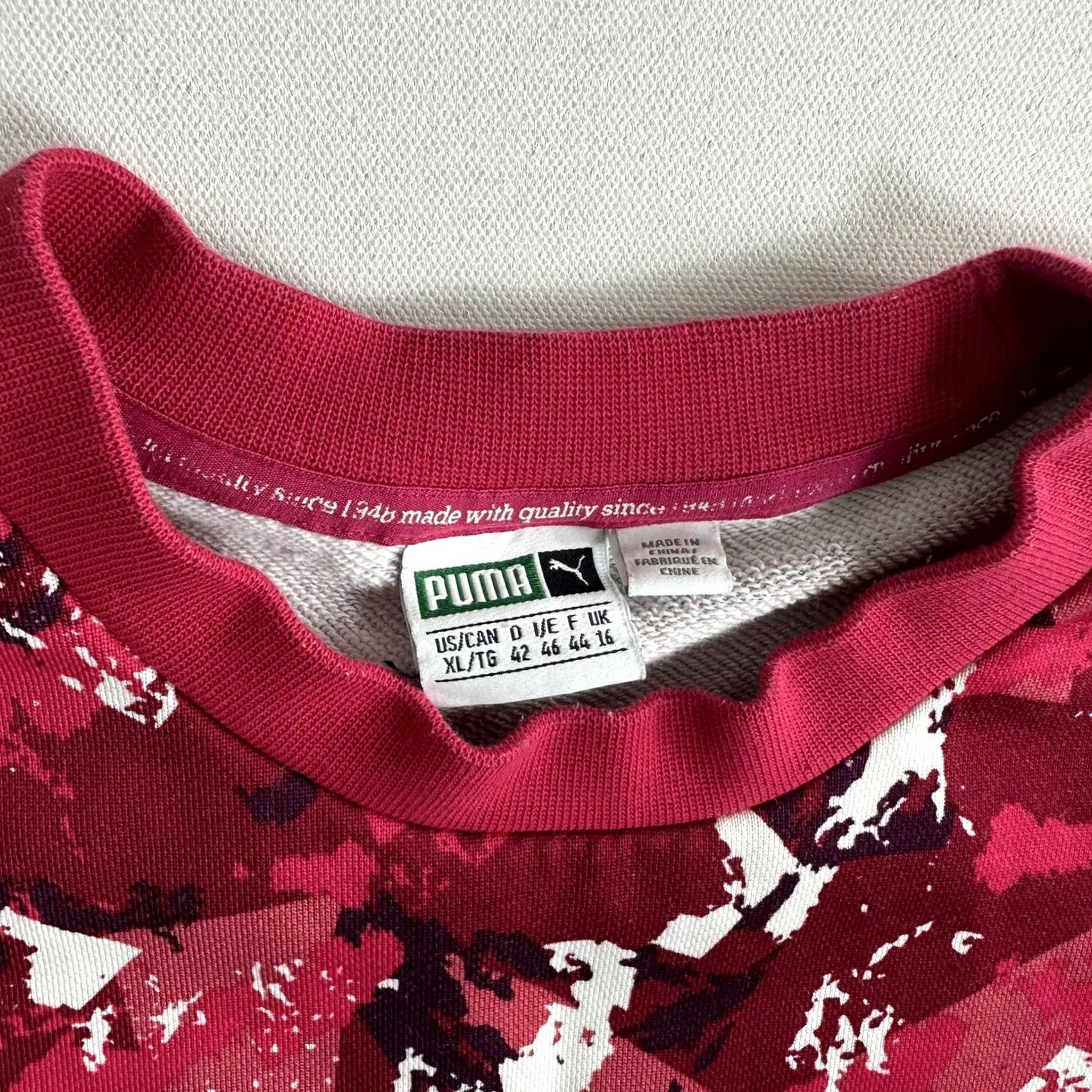 Puma PUMA Women's Camouflage Sweatshirt Dress With Pockets Size XL Multicolor Short Crew Neck 3/4 Sleeve Sweater Dress Casual Women Pockets Colorful Size XL / US 12-14 / IT 48-50 - 7 Thumbnail