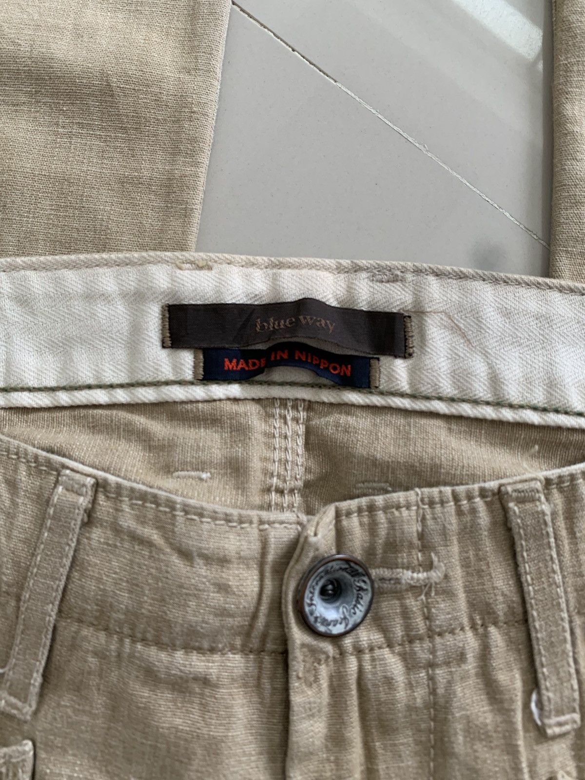 Japanese Brand Blueway Japan Leaf Sprayer Chambray Trousers Size US 30 / EU 46 - 4 Thumbnail