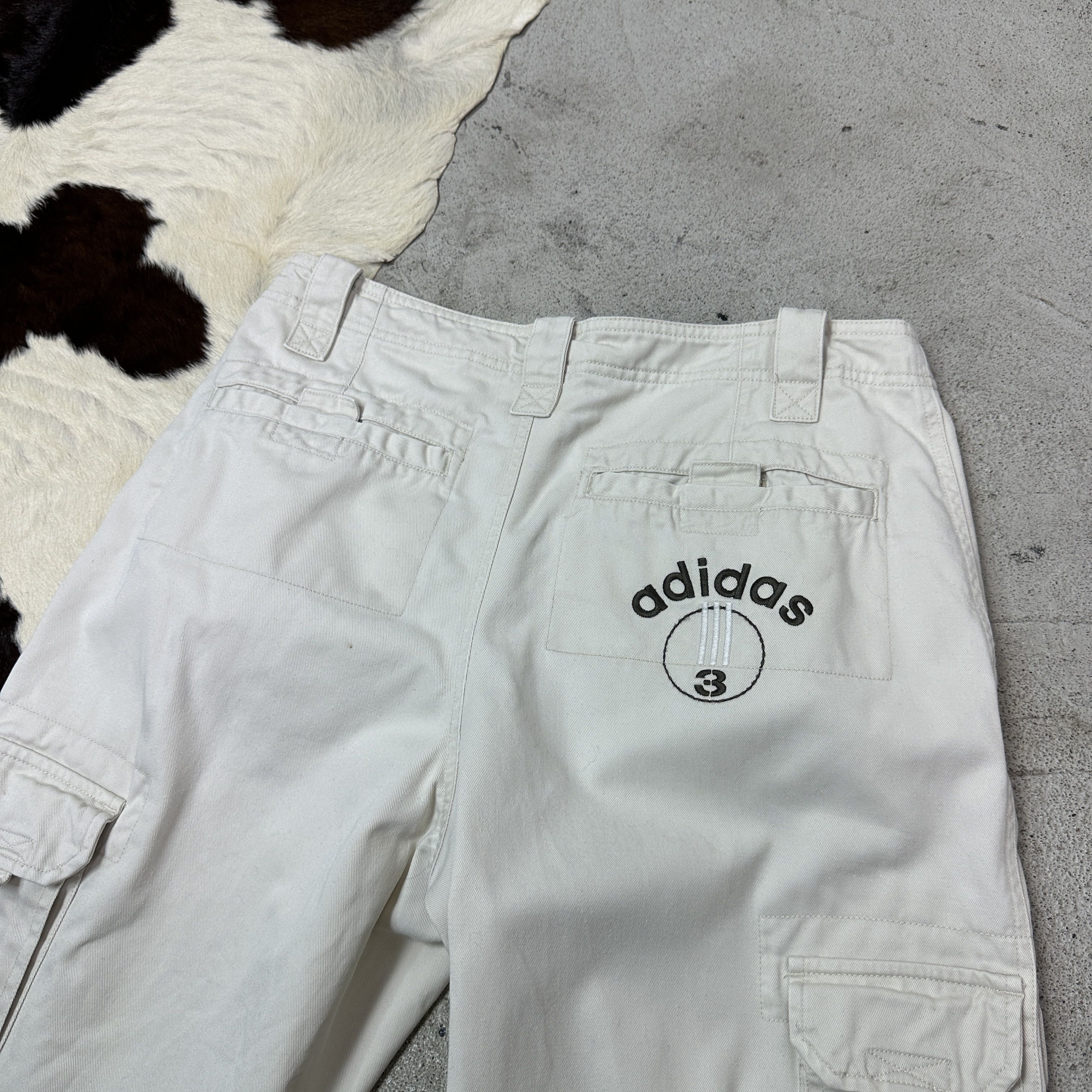 Adidas Vintage Streetwear Cargo Adidas Baggy Wide Leg Pants Y2K Size 25" / US 0 / IT 36 - 3 Thumbnail