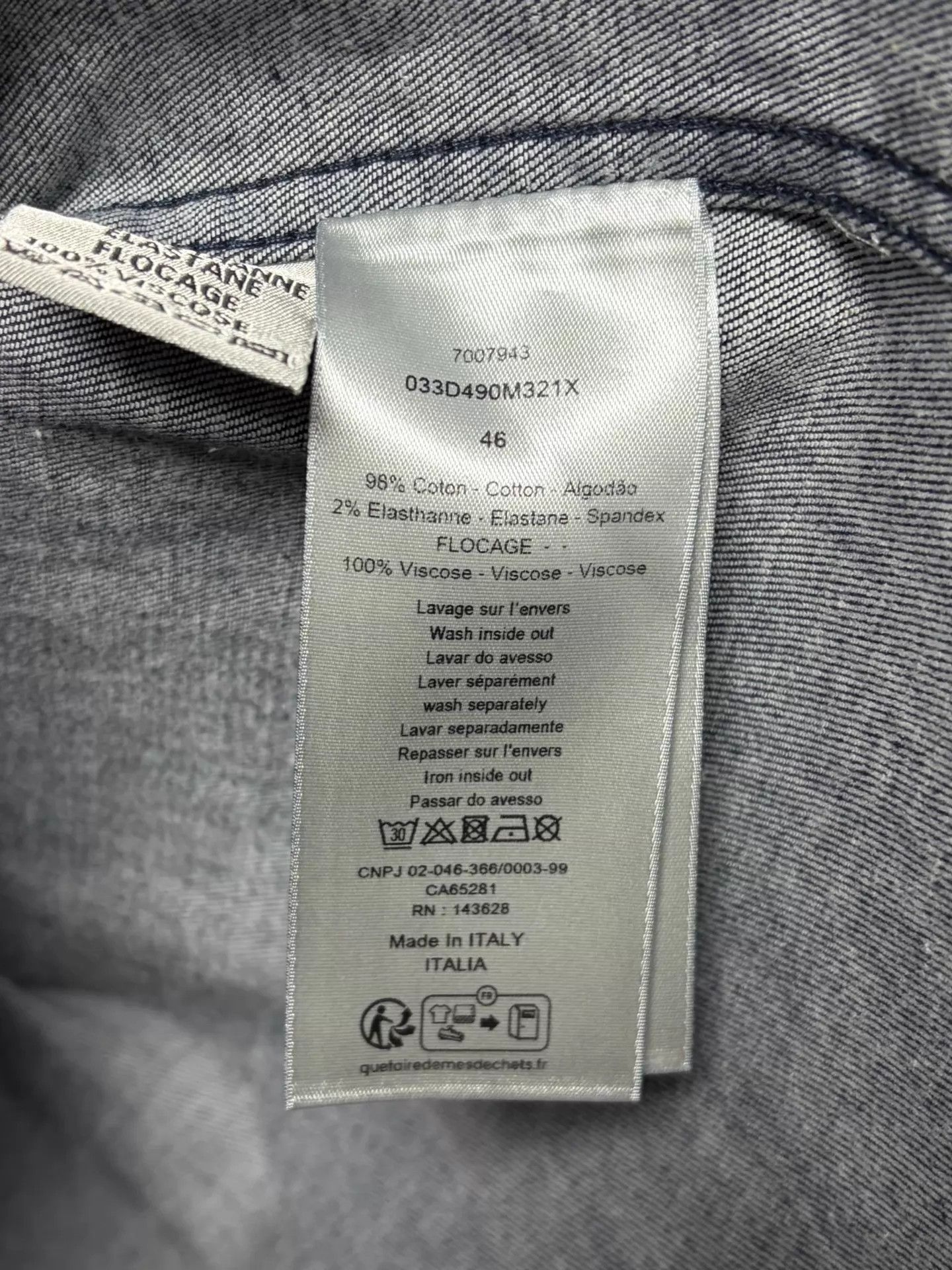 Dior Dior Men's Shirt 46 Made in Italy Size US S / EU 44-46 / 1 - 4 Thumbnail
