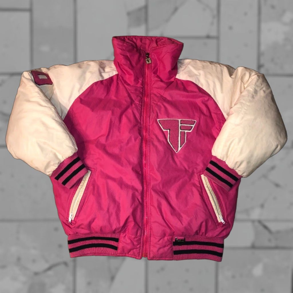 Vintage Vtg Ti Rola Kappa Tyrolia By Head Womens White/Pink Graphic Patch Jacket Size L / US 10 / IT 46 - 1 Thumbnail