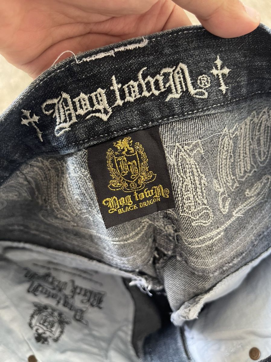 Dogtown Dogtown Black Dragon Jorts Embroidered Size US 35 - 10 Thumbnail