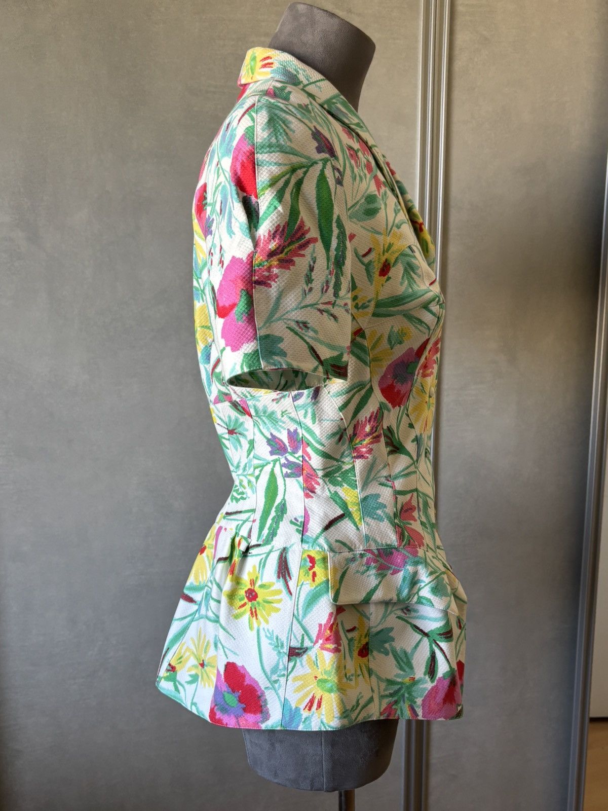 Thierry Mugler Thierry Mugler Couture Floral Sculpted Jacket – Summer 1997 Size S / US 4 / IT 40 - 5 Thumbnail