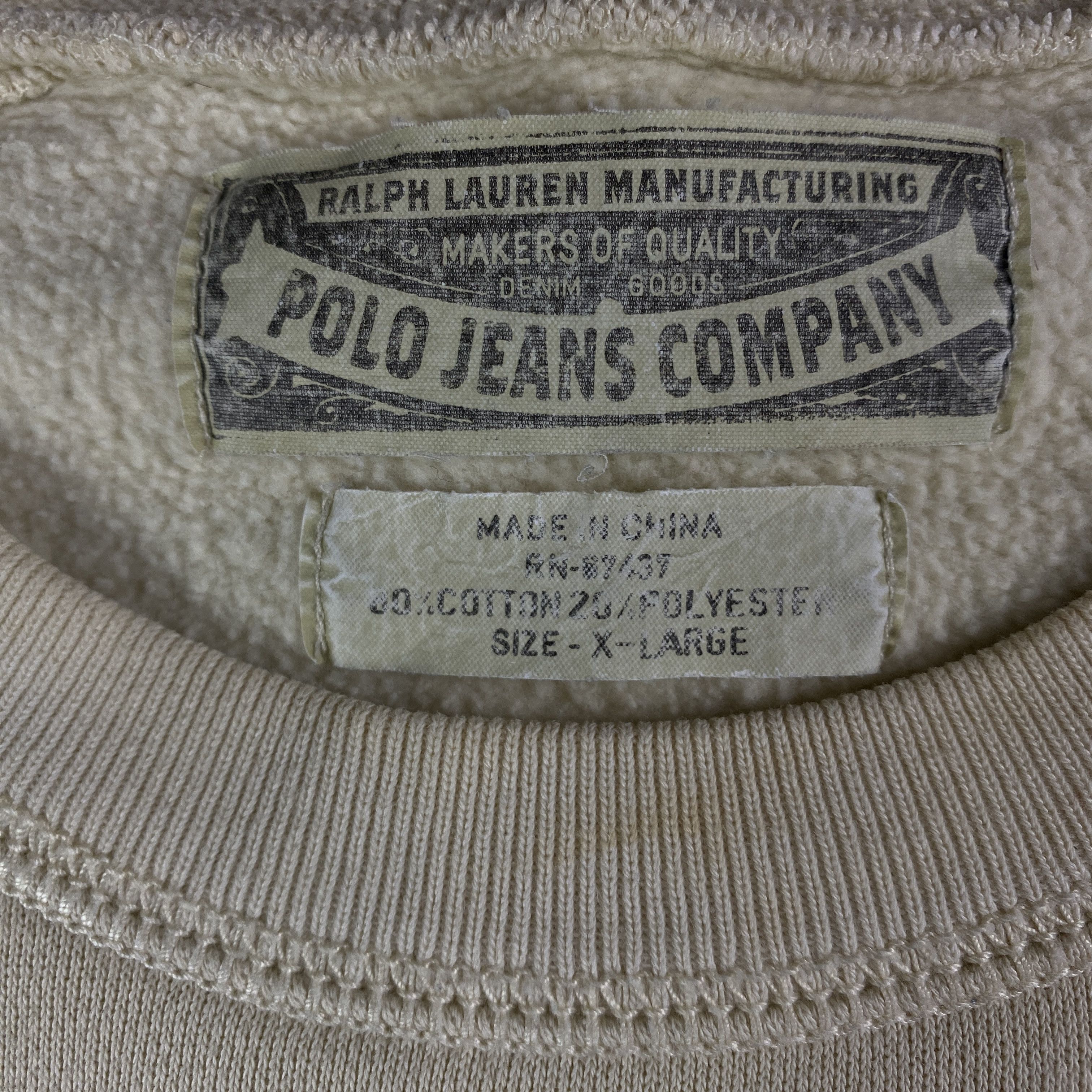 Polo Ralph Lauren × Ralph Lauren × Vintage Mens Sweatshirt Long Sleeve Polo Jeans Ralph Lauren Size XL Size US XL / EU 56 / 4 - 5 Thumbnail
