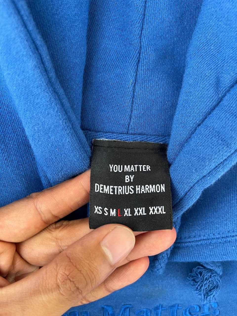 You Matter by Demetrius Harmon Faded Blue You Matter Hoodie by Demetrius Harmon Size US XL / EU 56 / 4 - 5 Thumbnail