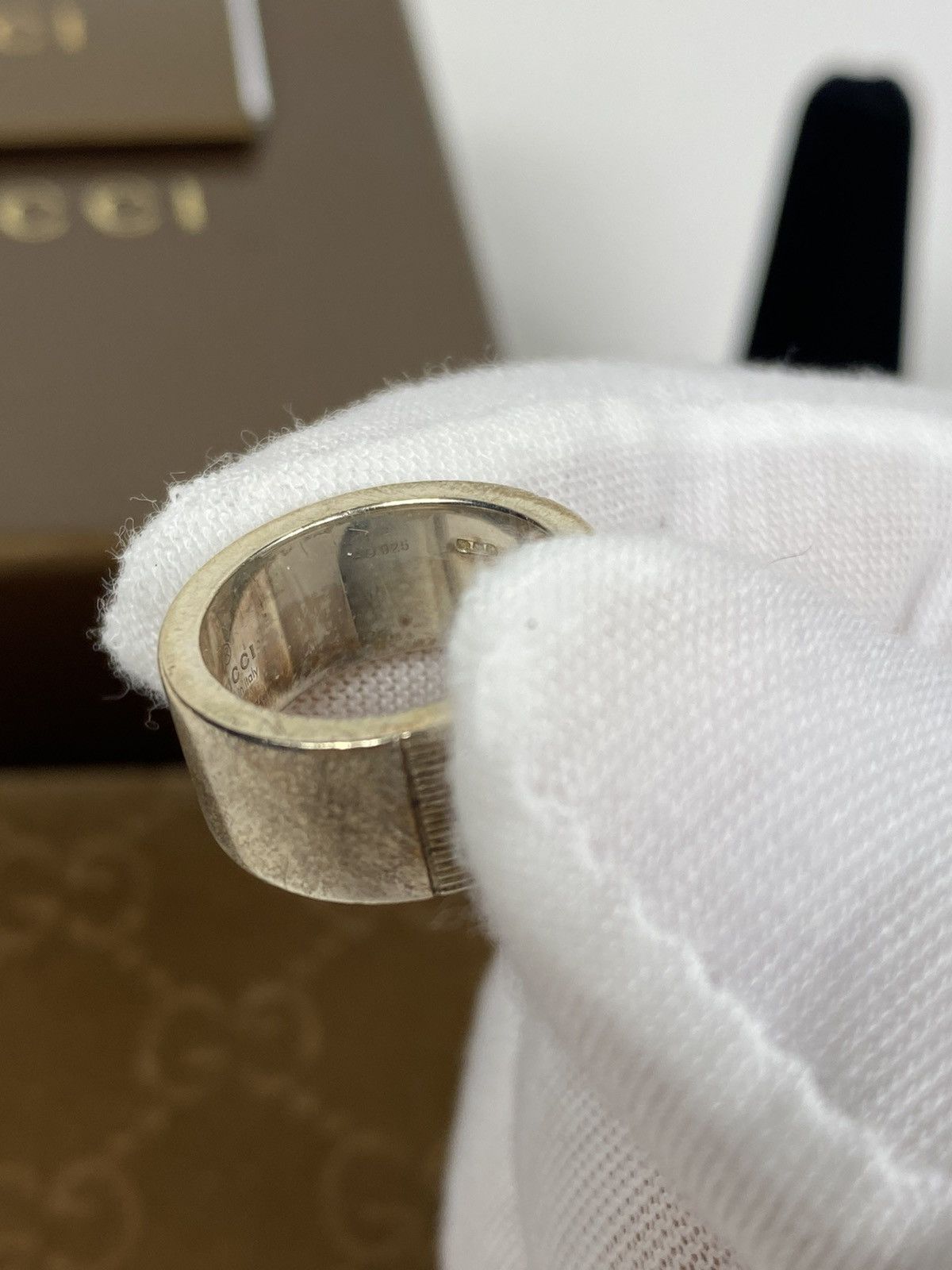 Gucci Gucci .925 Silver G Ring size IT 7 Size ONE SIZE - 7 Thumbnail