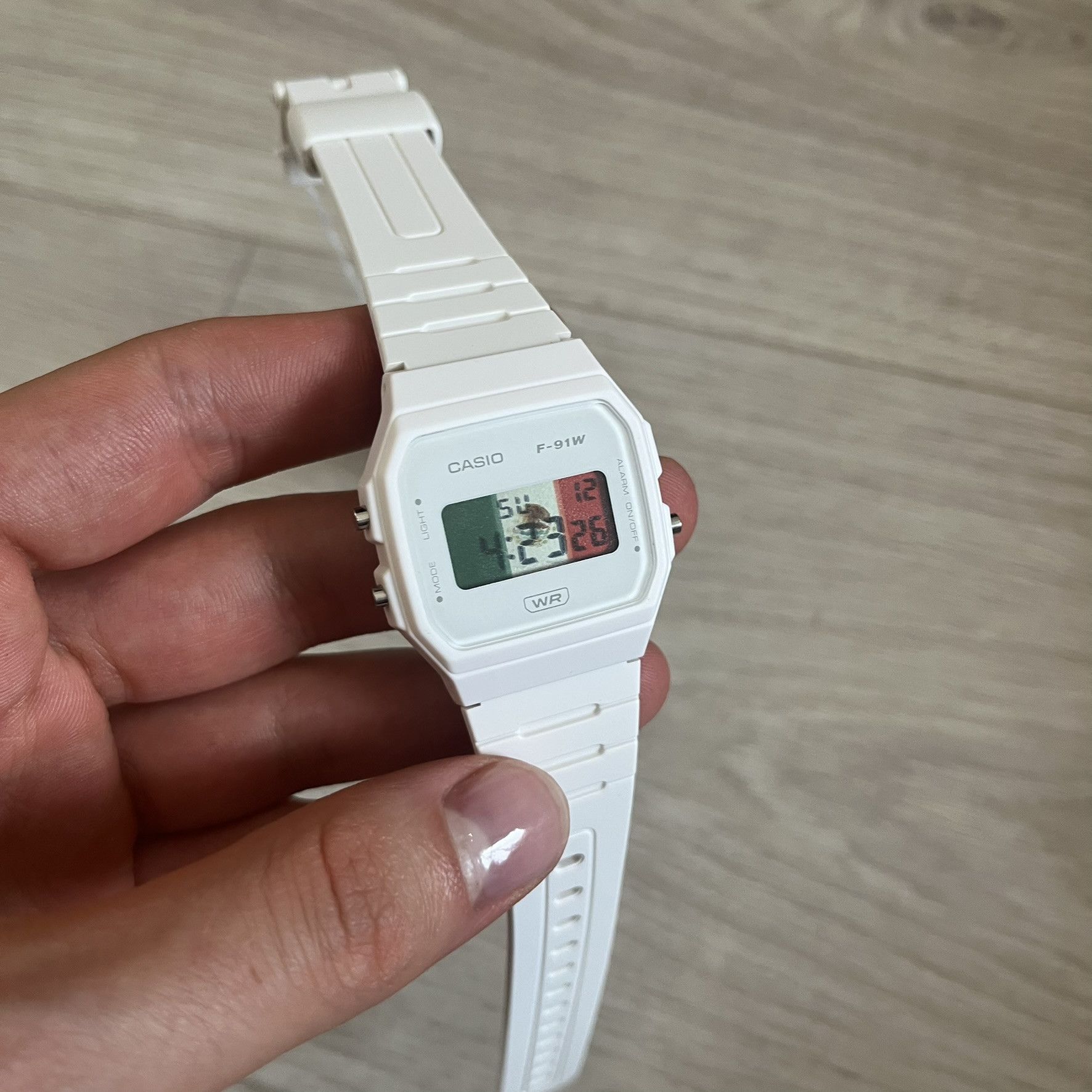 Casio Casio F-91W White "Mexico" Digital Watch Size ONE SIZE - 2 Thumbnail