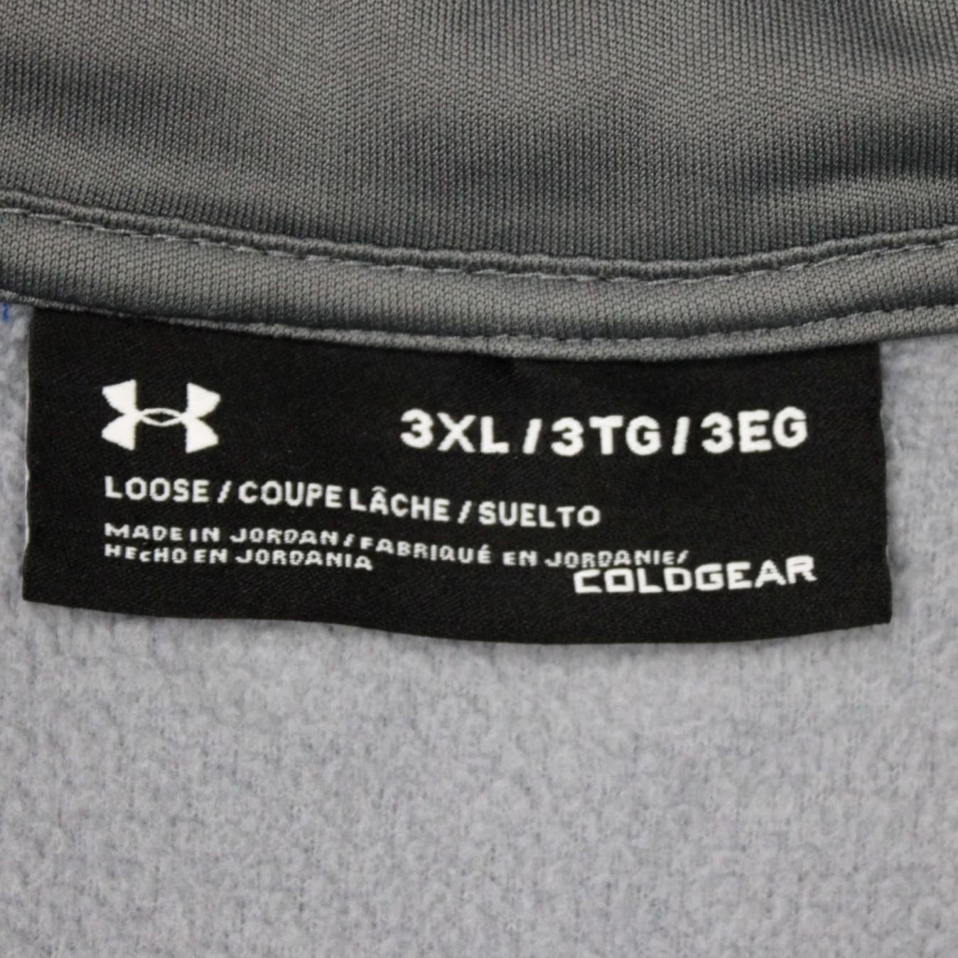 Under Armour Under Armour Sweatshirt Men 3XL Blue 1/4 Zip Pullover HeatGear Loose Fit Mock Neck Long Sleeve Sweatshirt Size US XXL / EU 58 / 5 - 5 Thumbnail
