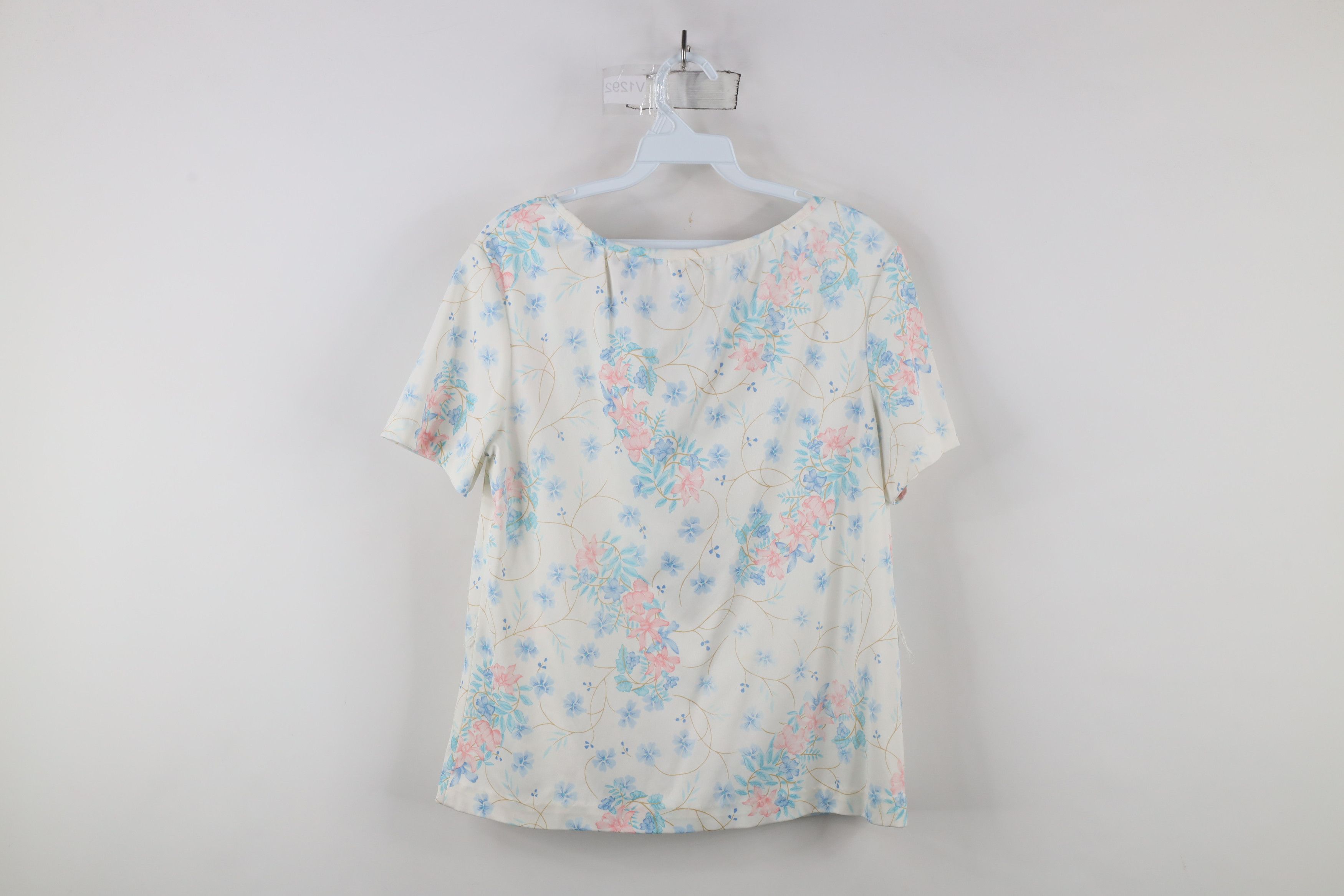 Vintage Vintage 70s Streetwear Flower Knit Short Sleeve Shirt Size M / US 6-8 / IT 42-44 - 11 Thumbnail