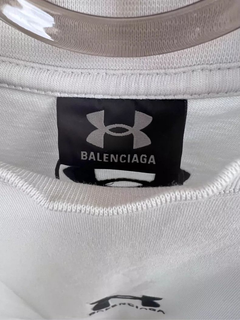 Balenciaga Balenciaga Under Armour Limited Collection White Short Sle Size US XS / EU 42 / 0 - 5 Thumbnail