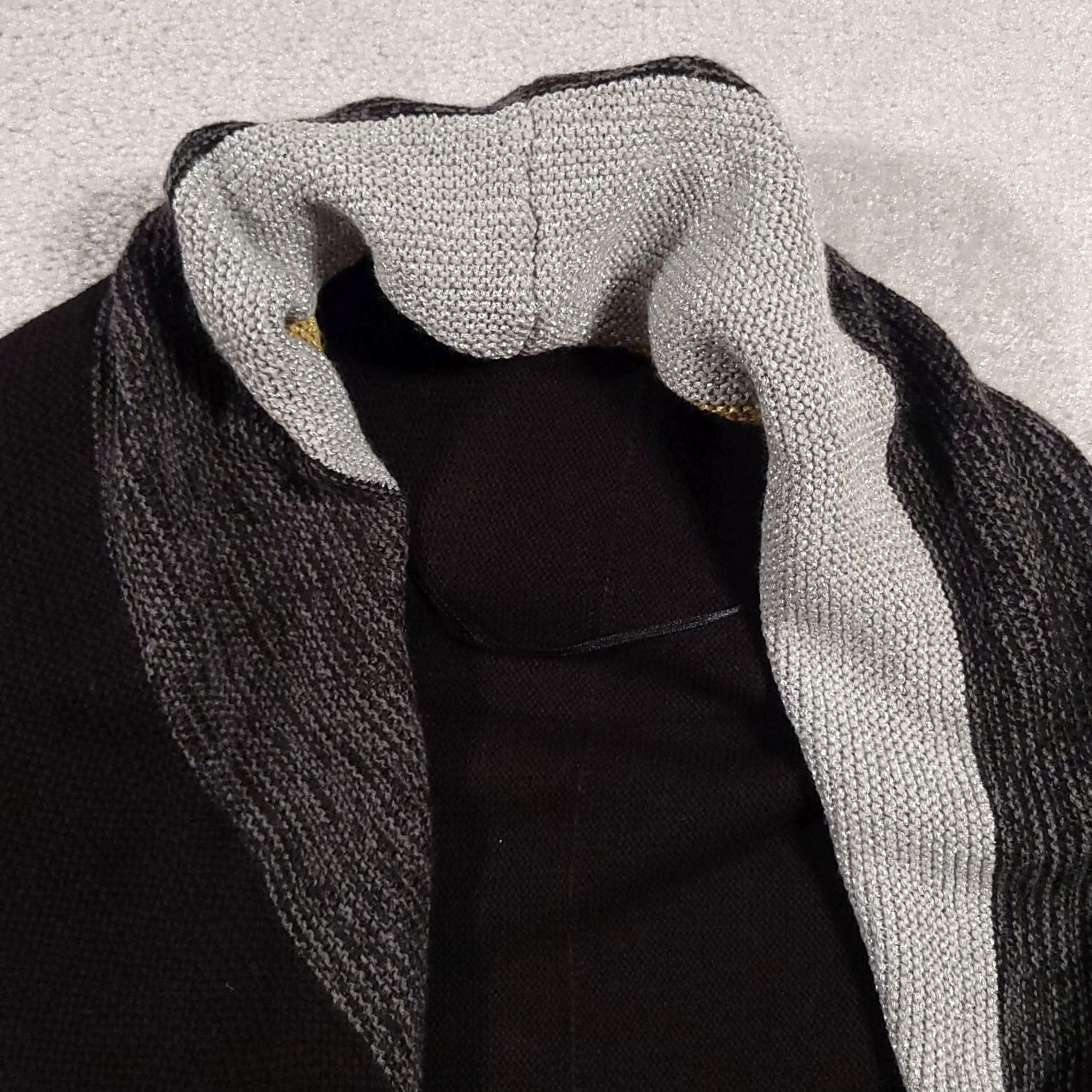 Charter Club Charter Club Cardigan Sweater Open Front Glitter Knit 1X Black Women Knit Open Front Cardigan Glitter 1X Women's Char... Size XL / US 12-14 / IT 48-50 - 3 Thumbnail