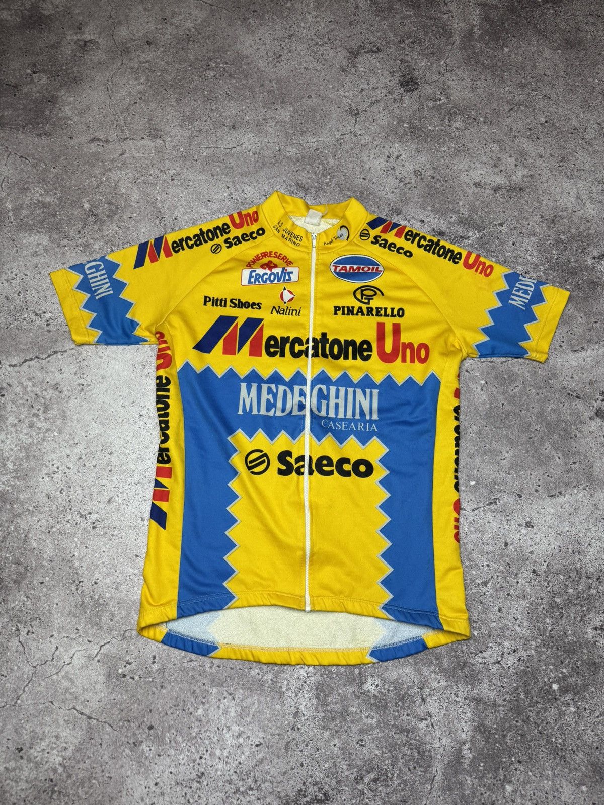 Vintage Mercatone Uno Saeco Cycling Jersey Size US M / EU 48-50 / 2 - 1 Thumbnail