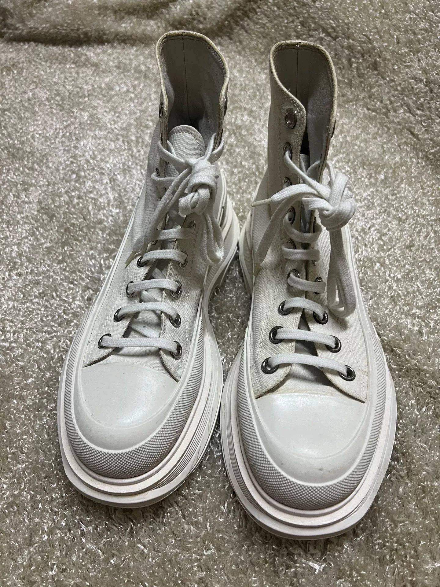 Alexander McQueen Men's White Dad Shoes