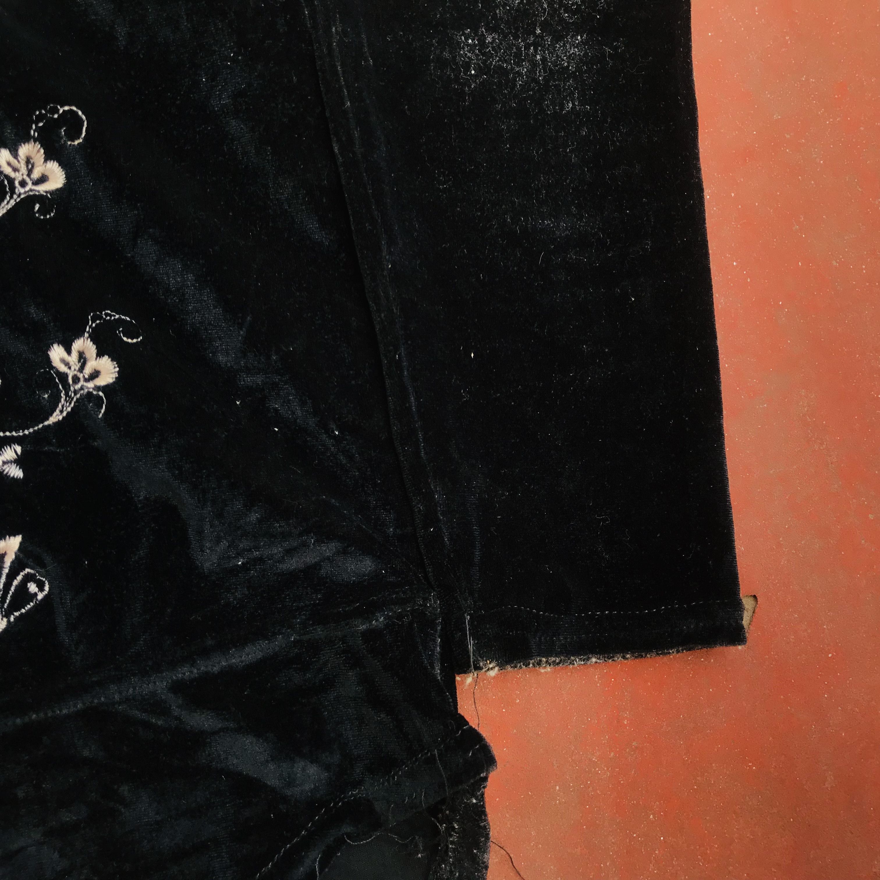 Vintage Vintage Velvet Body Suit Size M / US 6-8 / IT 42-44 - 2 Thumbnail