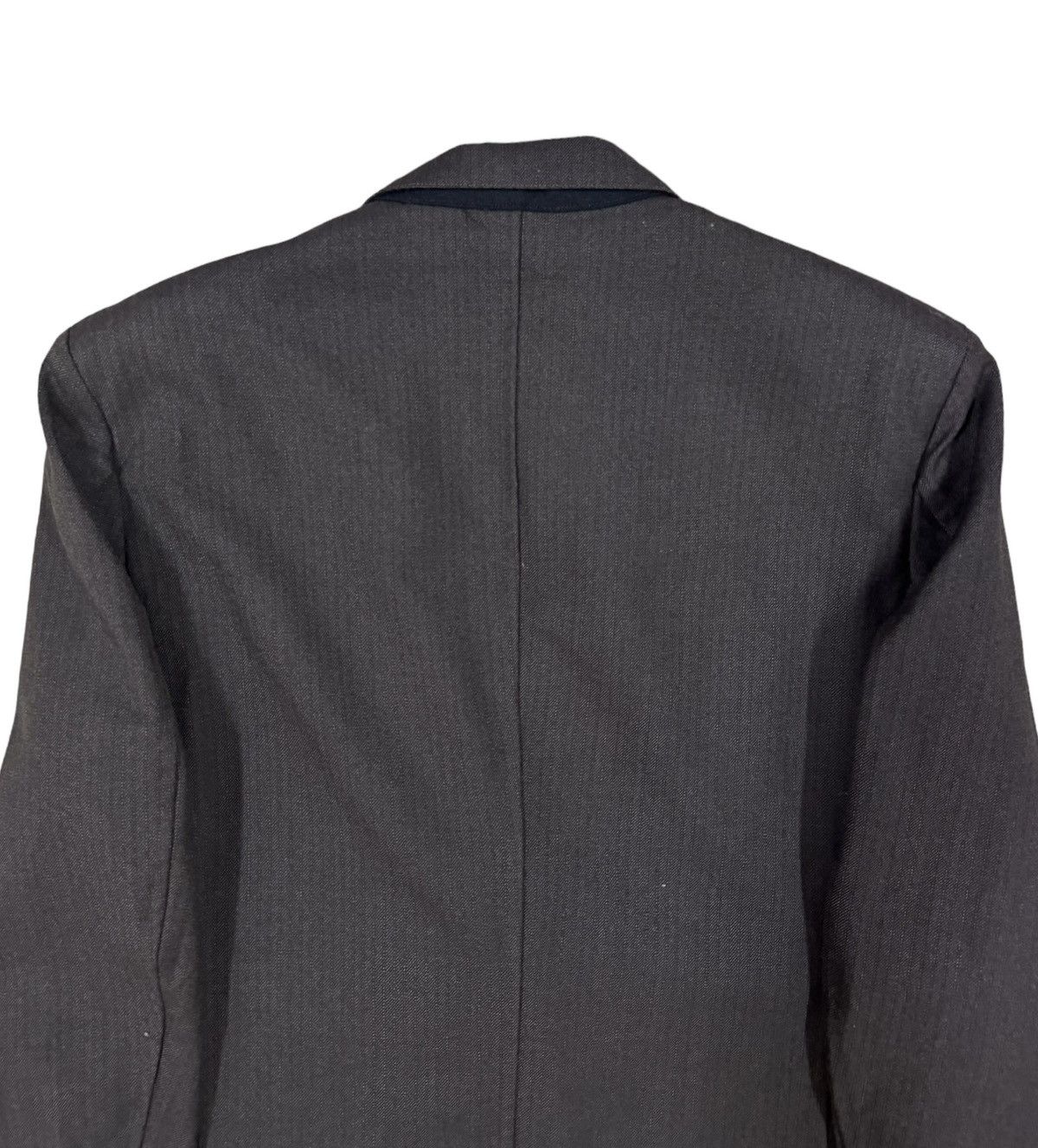 Yohji Yamamoto Vtg🔥Ys Yohji Yamamoto Salt&Pepper Wool Double Breasted Coat Size 40L - 13 Thumbnail