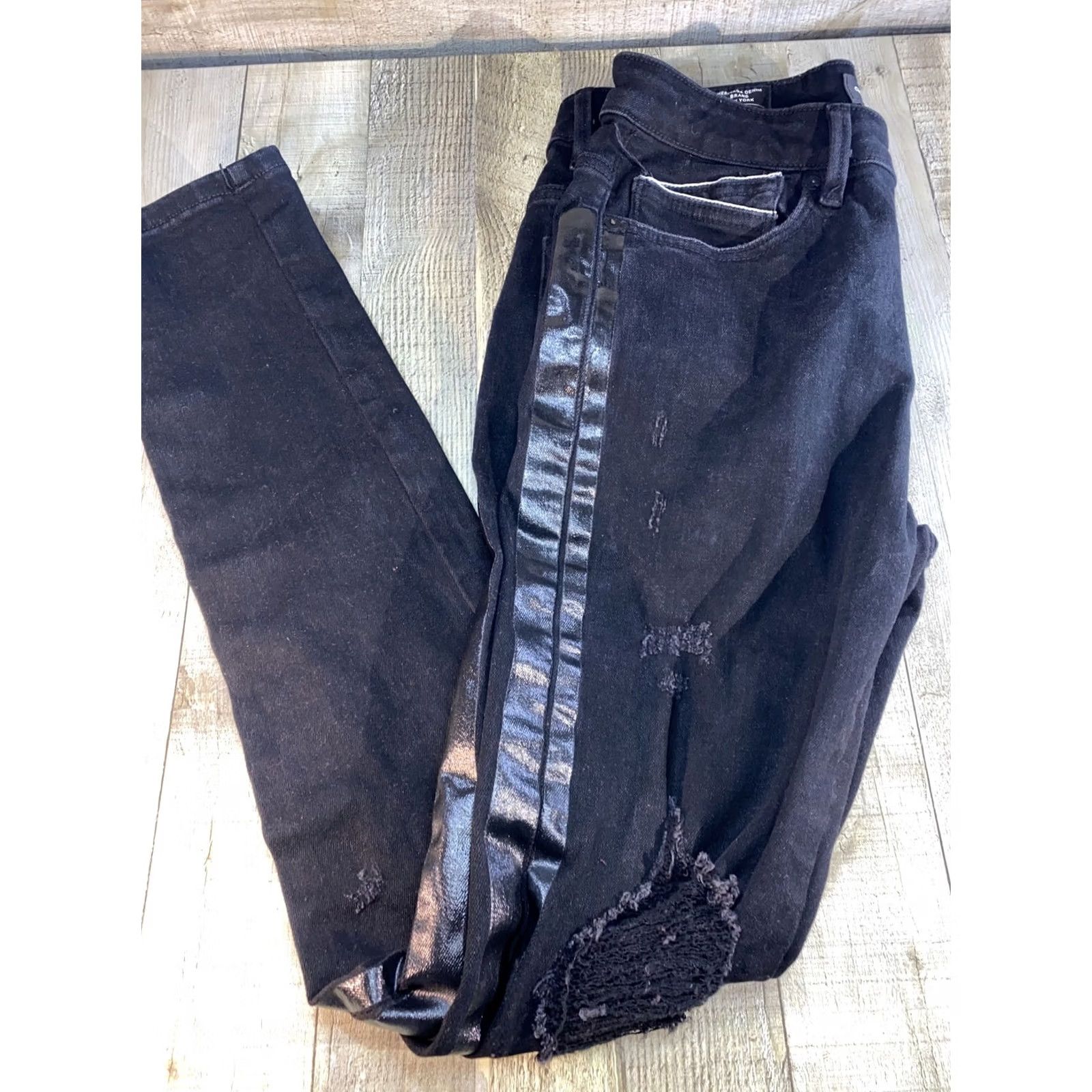 Cult Of Individuality Cult of Individuality Jeans Men 34x32 Black Distressed Tapered Color Black Mens Jeans 34x32 Size US 34 / EU 50 - 3 Thumbnail