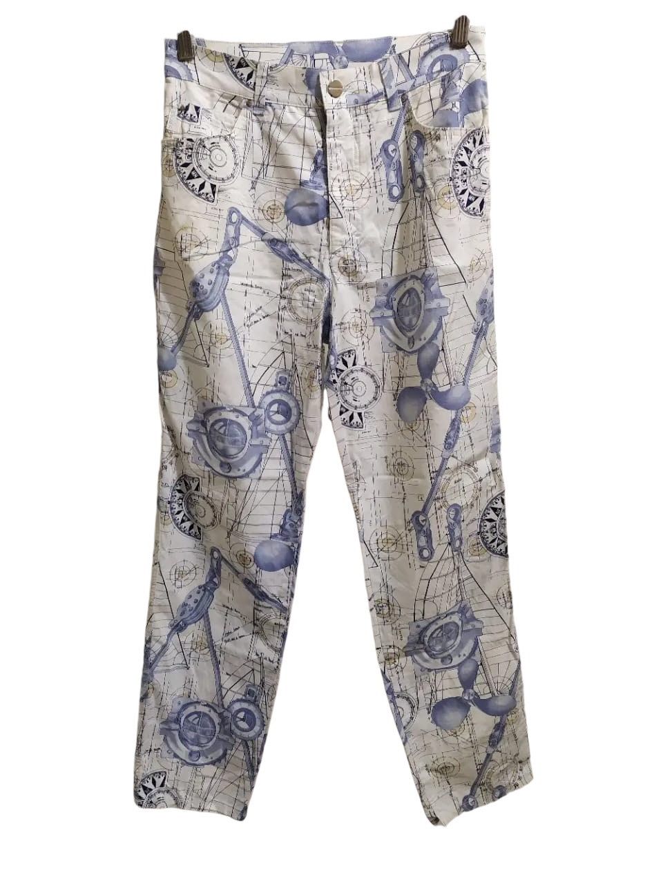 Escada Vintage ESCADA By Margaretha Lev Fullprint Art Pants Size 28" / US 6 / IT 42 - 1 Thumbnail