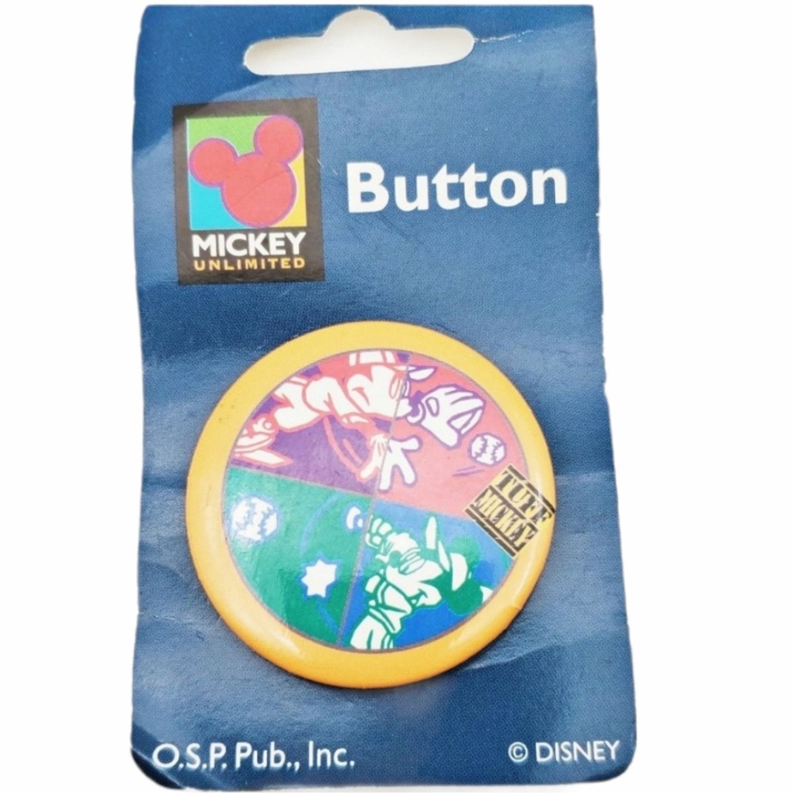Disney Vintage Disney Unlimited Baseball Mickey Button Size ONE SIZE - 2 Thumbnail