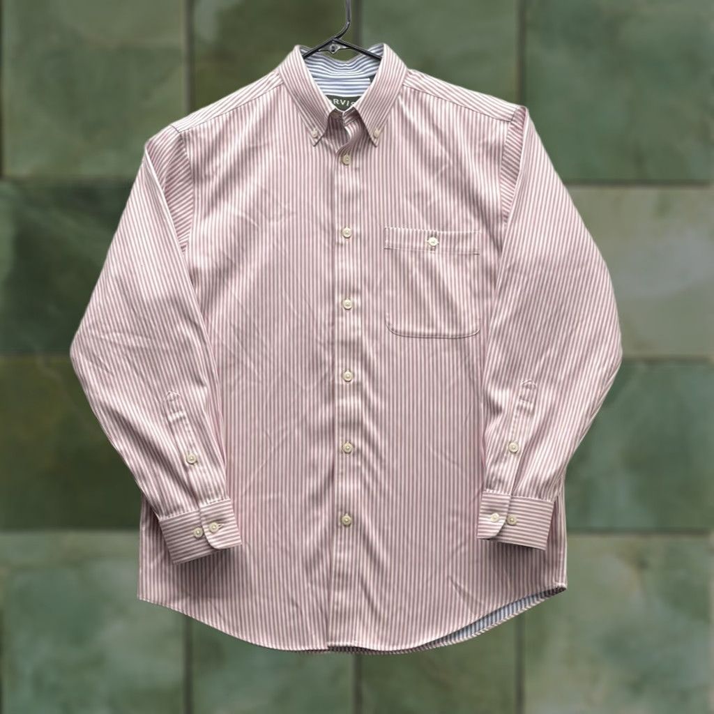 Orvis Orvis Button-Up Shirt Mens M Pink White Striped Wrinkle Free Button-Down Casual Business Size US M / EU 48-50 / 2 - 1 Thumbnail
