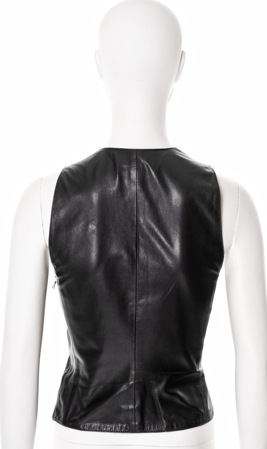 Helmut Lang Helmut Lang 1992 Archive Open Front Leather Top Size L / US 10 / IT 46 - 10 Thumbnail