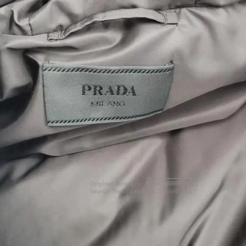 Prada Prada Logo Printed White Men's Puffer Jacket. Size US XL / EU 56 / 4 - 4 Thumbnail