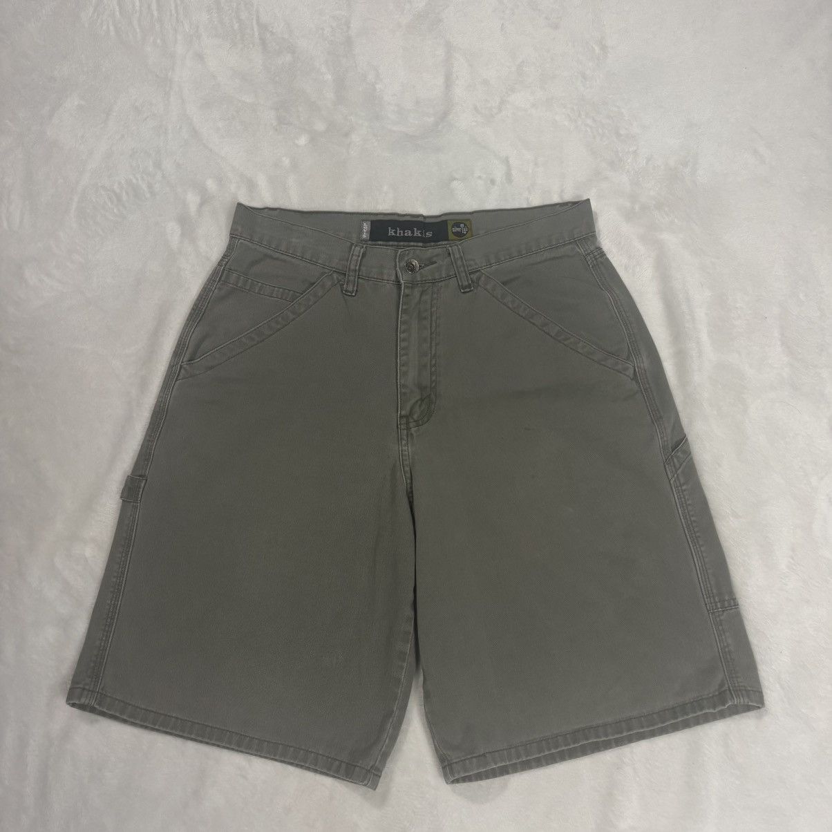Vintage Levis Silvertab Shorts Baggy 30 Gray/Olive Green