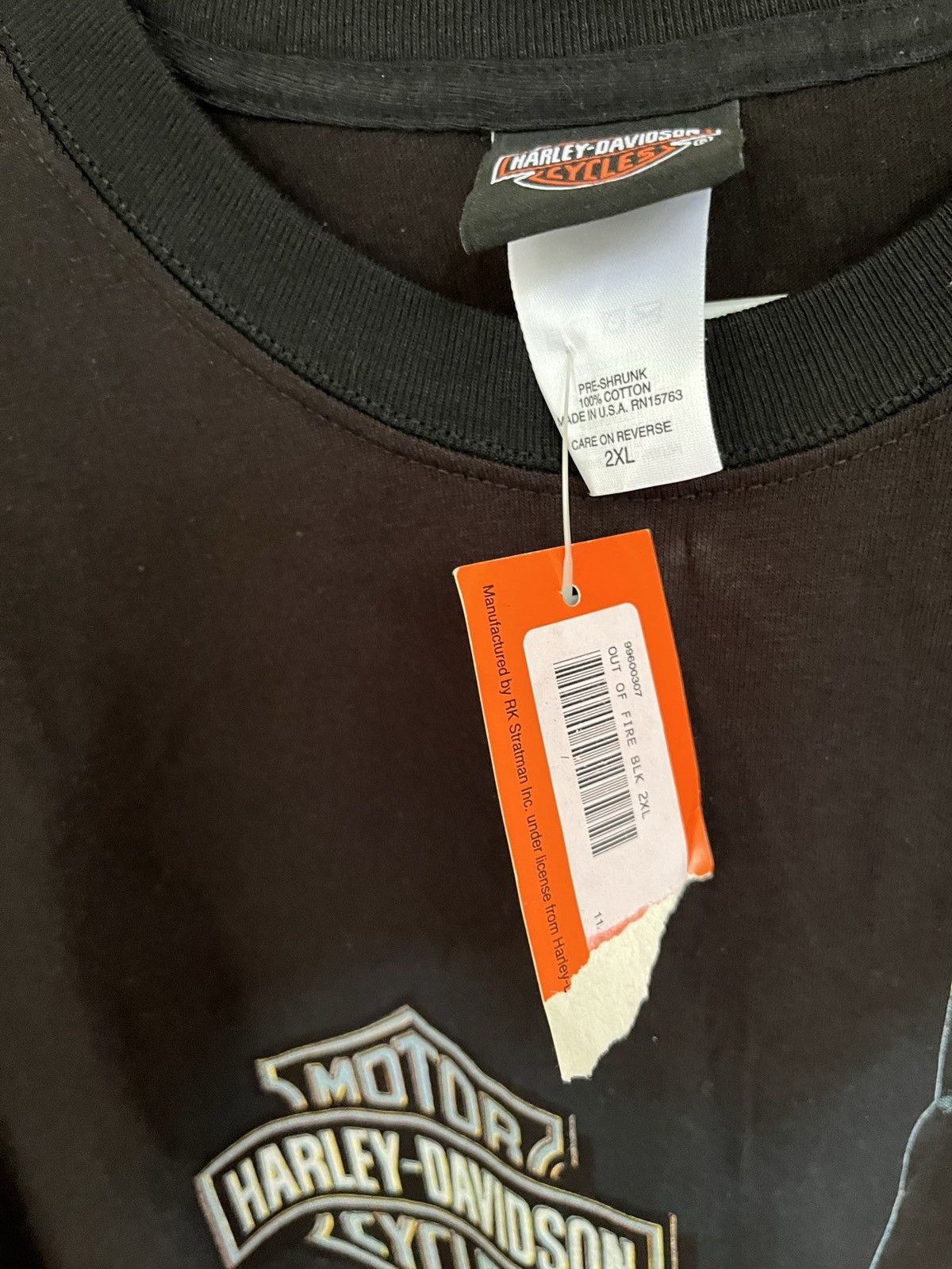 Harley Davidson Vintage 2002 Harley Davidson ‘out of fire’ Tee Size US XL / EU 56 / 4 - 3 Thumbnail