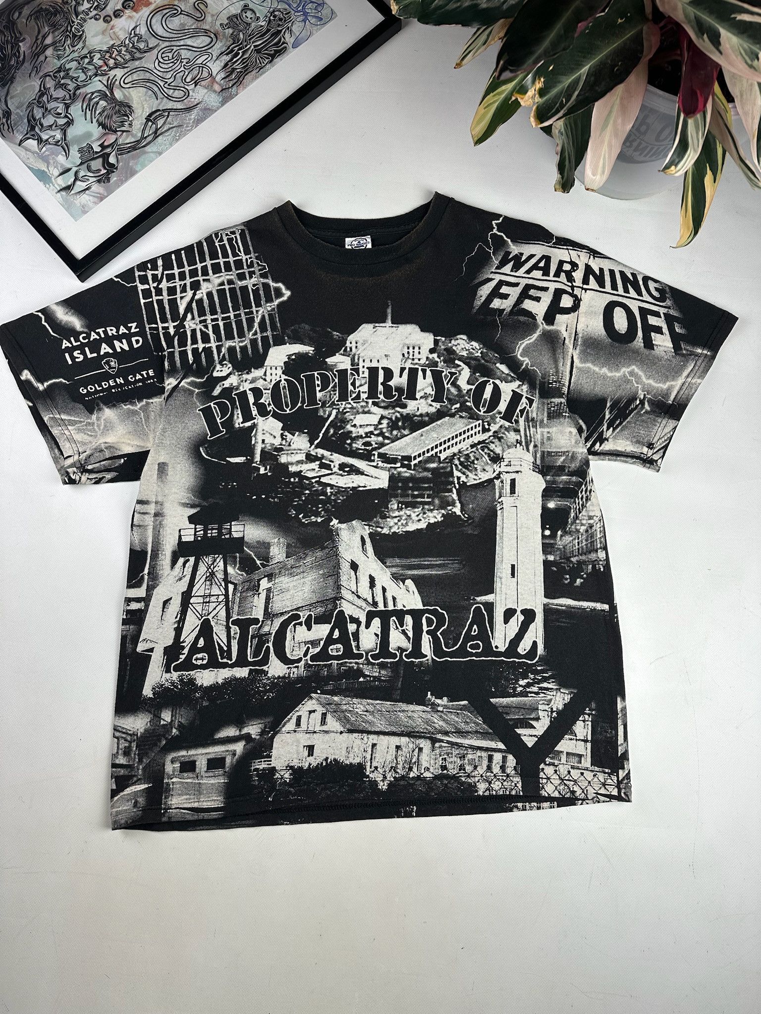 Vintage alcatraz aop tShirt all over print Cortiez style thunder Size US L / EU 52-54 / 3 - 1 Thumbnail