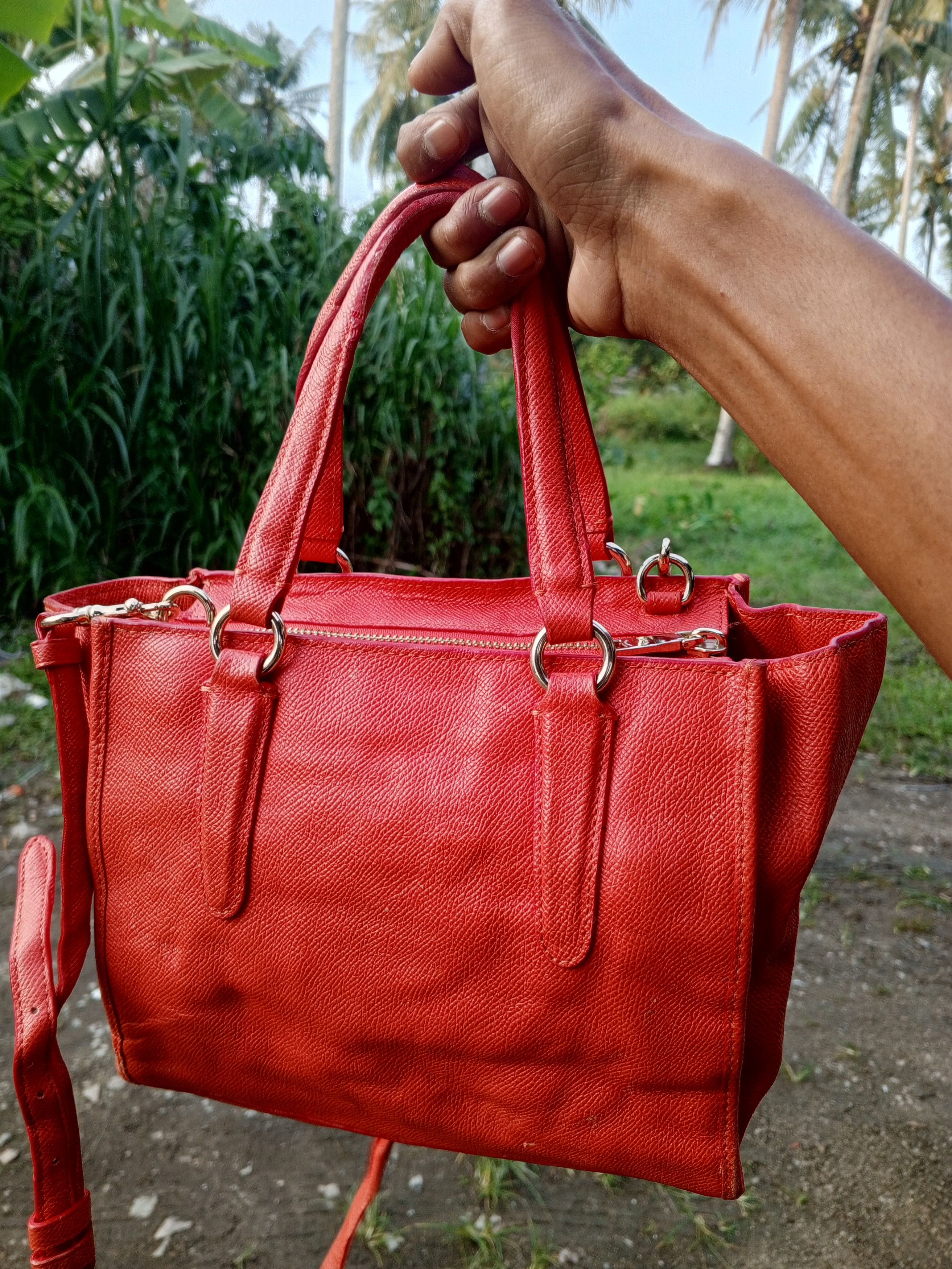 Coach Coach Hand Bag Leather 2way Size ONE SIZE - 2 Thumbnail