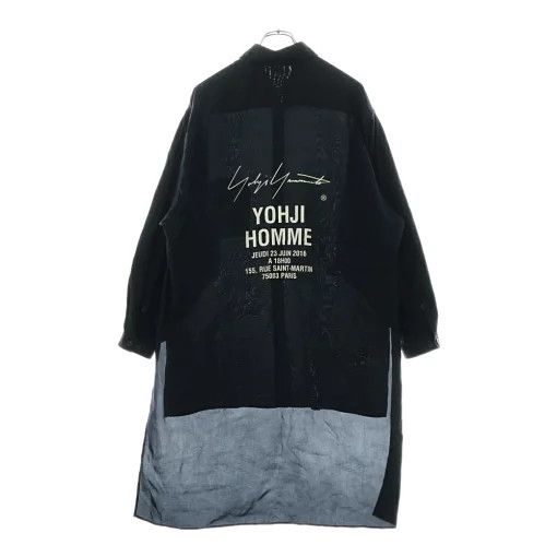 Yohji Yamamoto POUR HOMME 18SS Cupro Staff Shirt HW-B08-212 Size US L / EU 52-54 / 3 - 1 Thumbnail