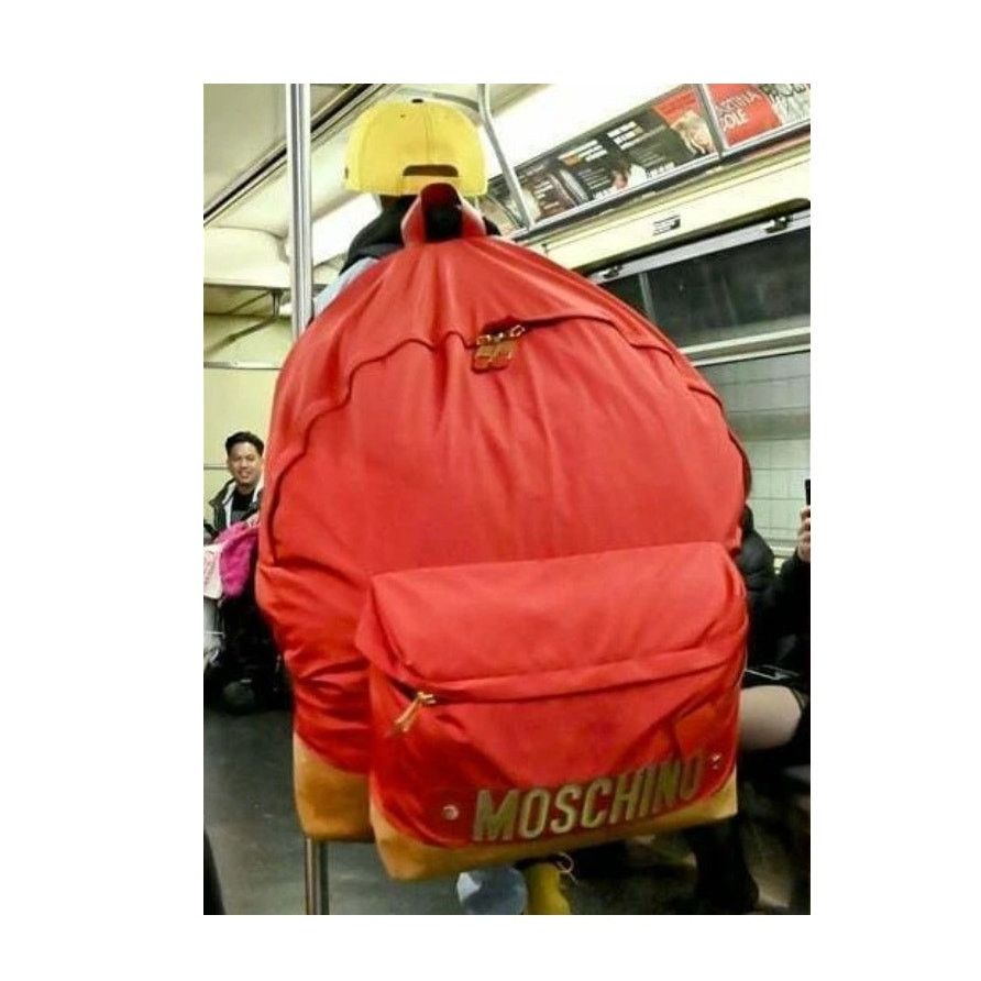 Moschino AW20 Moschino Couture Jeremy Scott OVERSIZED GIANT BACKPACK Size ONE SIZE - 7 Thumbnail