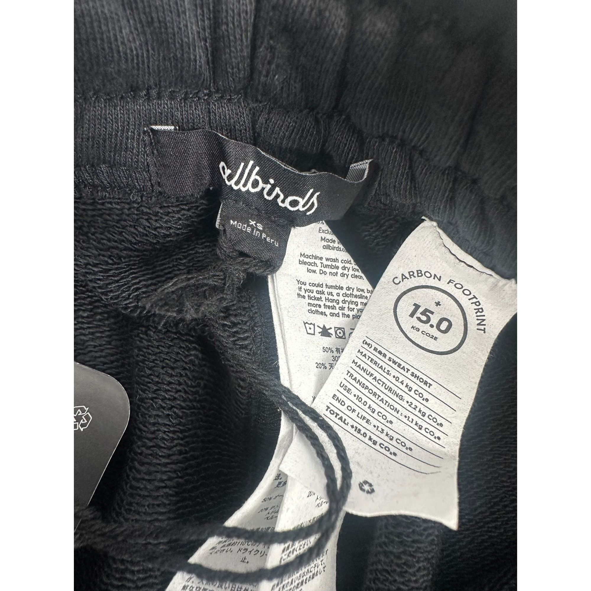 Allbirds Allbirds Shorts - Black Organic Cotton Fleece - NWT - XS Size US 26 / EU 42 - 7 Thumbnail