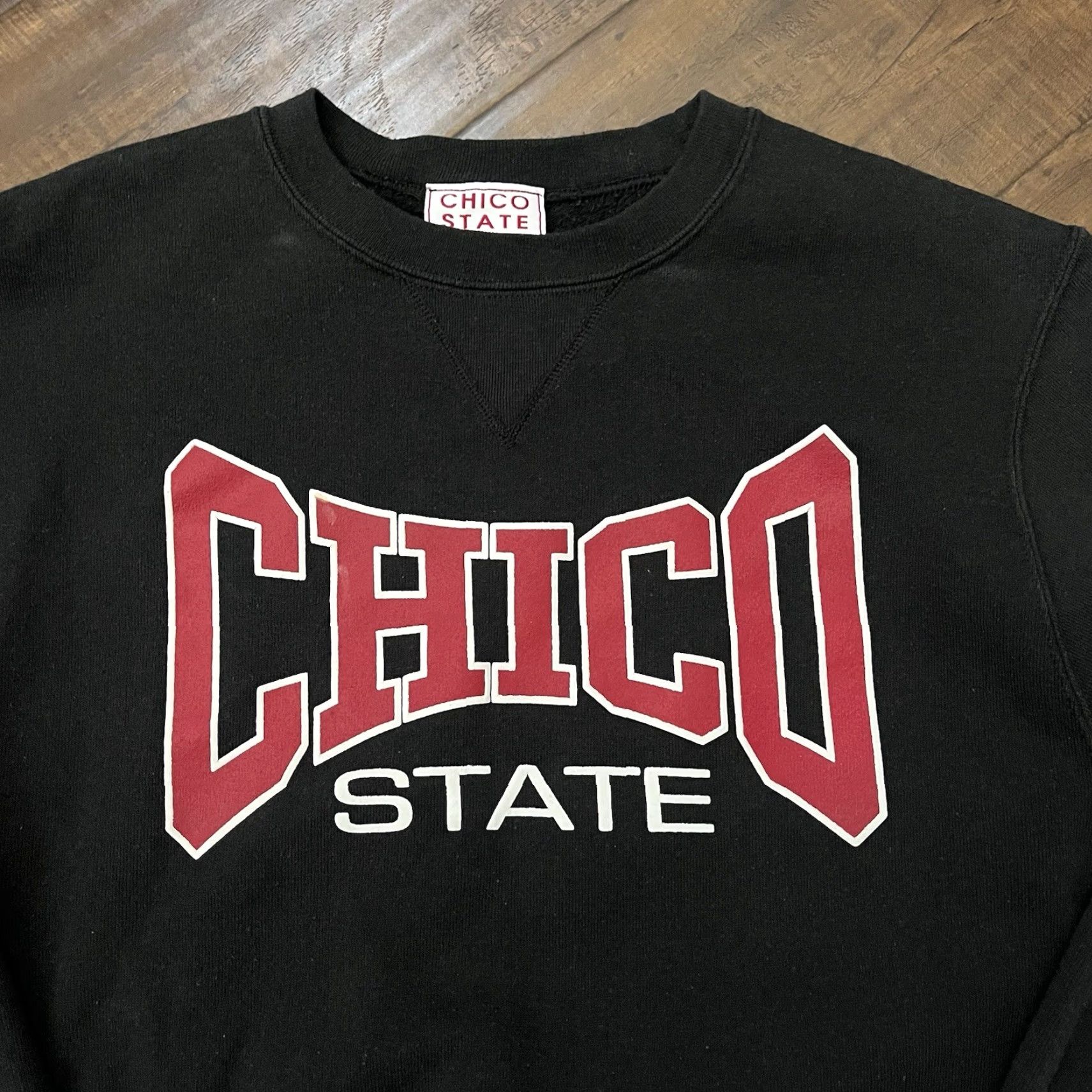 Vintage VINTAGE Chico State Sweatshirt Crewneck Black Size S USA 90s Graphic Print Men's Pullover Regular Crew Neck Sweatshirt USA Theme Size US S / EU 44-46 / 1 - 3 Thumbnail