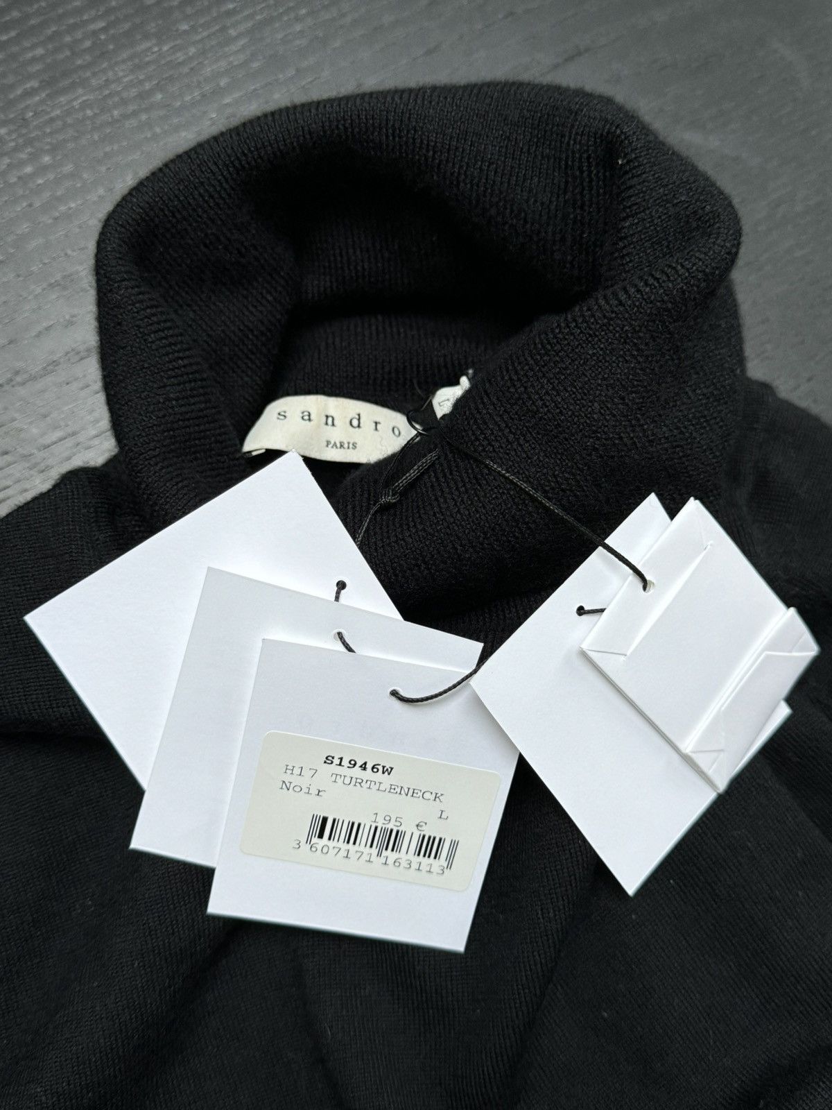 Sandro Sandro black turtleneck Size US M / EU 48-50 / 2 - 4 Thumbnail