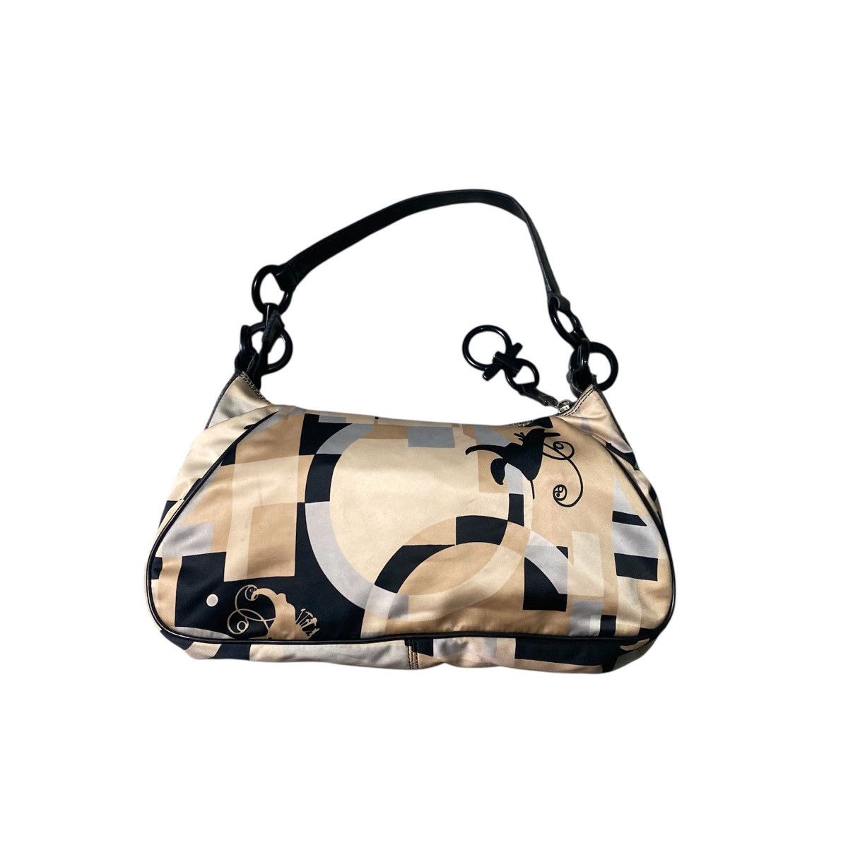Salvatore Ferragamo Vintage Salvatore Ferragamo Print Satin Shoulder Bag Size ONE SIZE - 1 Thumbnail